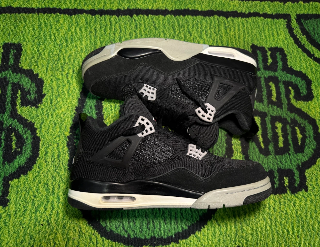 Air Jordan 4 Retro Black Canvas