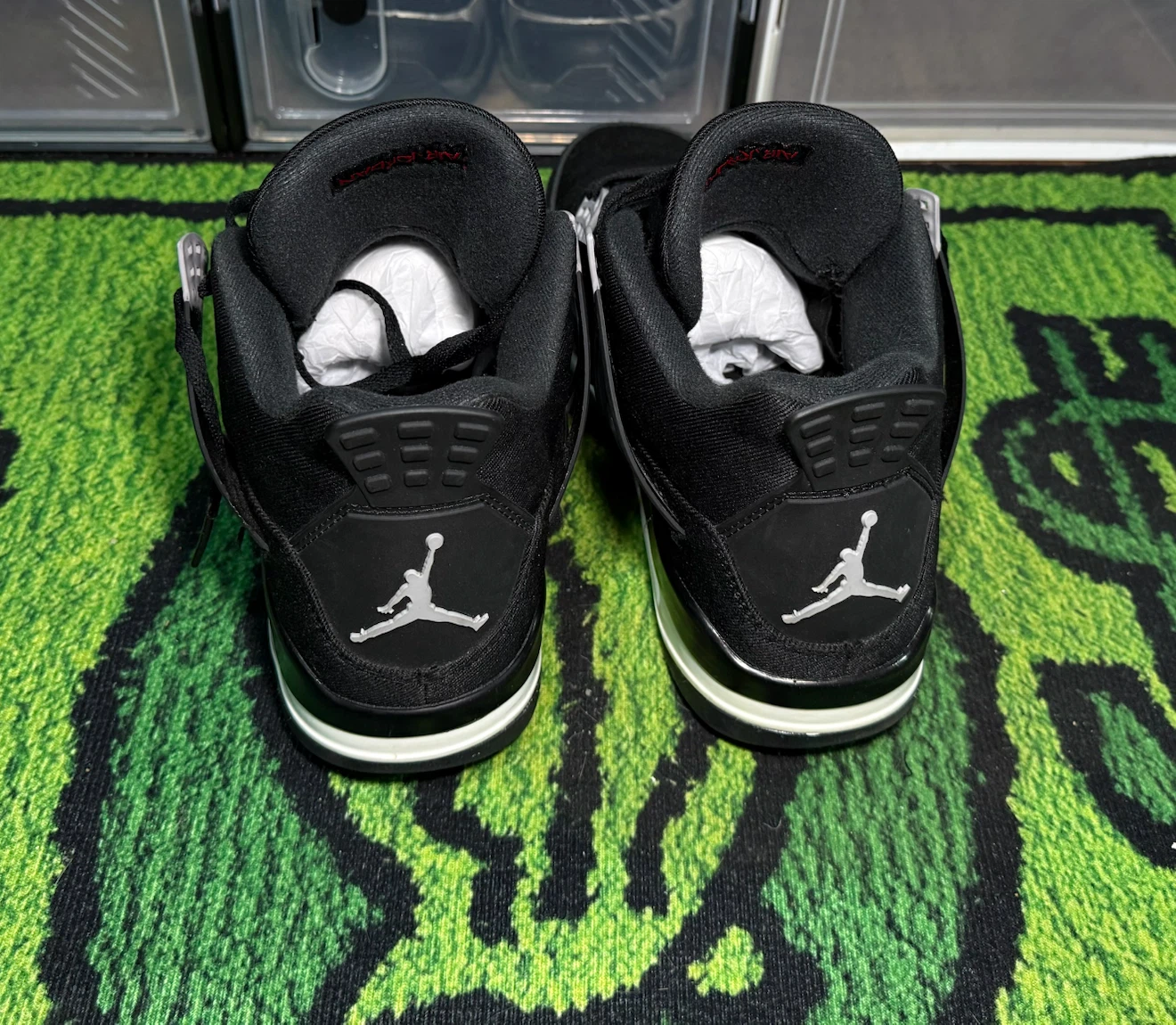 Air Jordan 4 Retro Black Canvas - photo 5