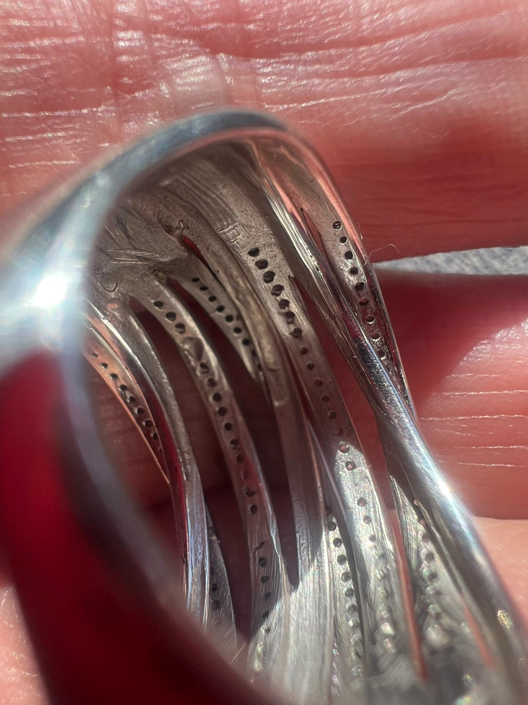 925 silver and diamond ring - photo 3