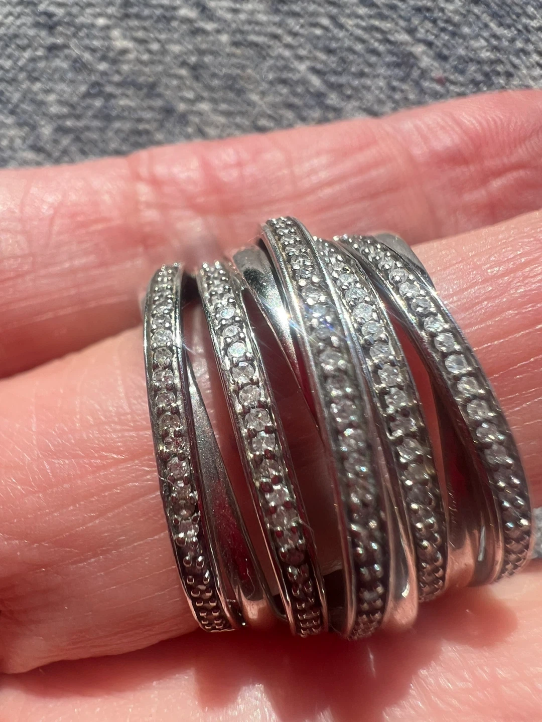 925 silver and diamond ring - photo 5