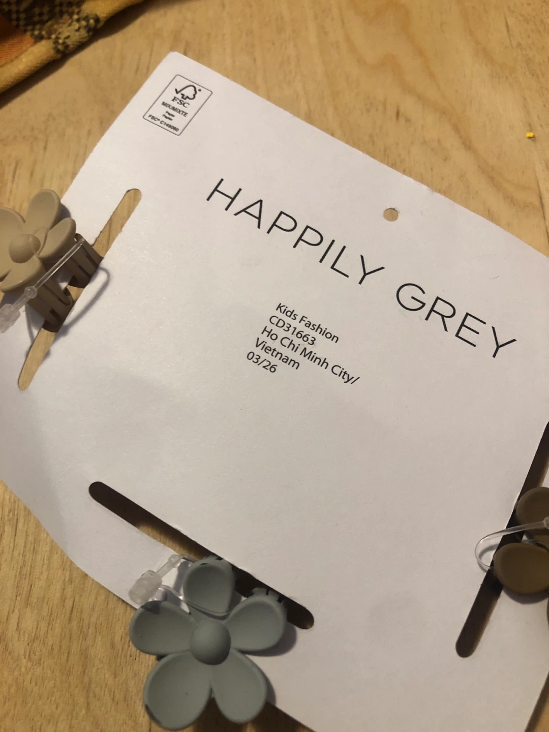 Happily Grey Flower Hair Clips 🏈 - photo 2