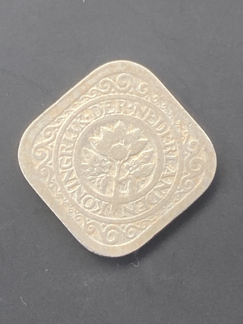 Vintage 1929 Netherlands 5 Cent Coin