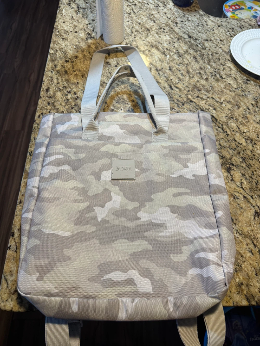 PINK Victoria's Secret Camo Backpack Tote
