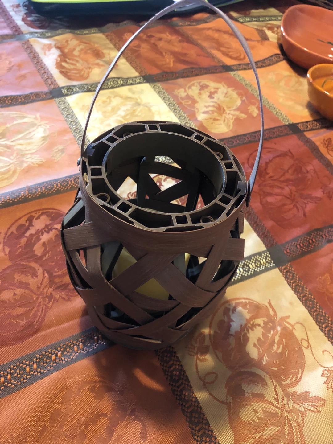 Woven Battery Operated LED Lantern 🏈