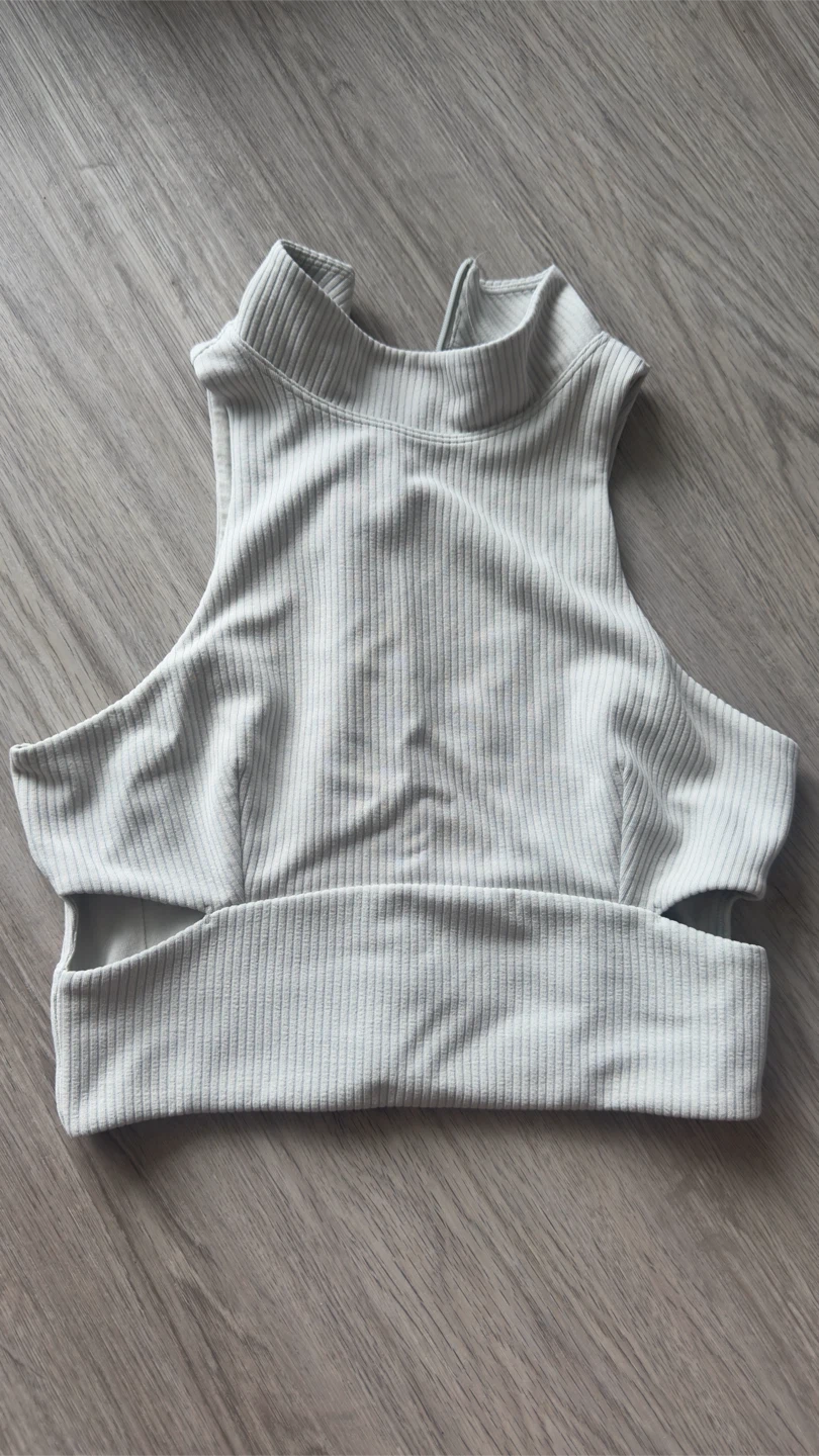 Lululemon Ribbed Mock Neck Crop Top