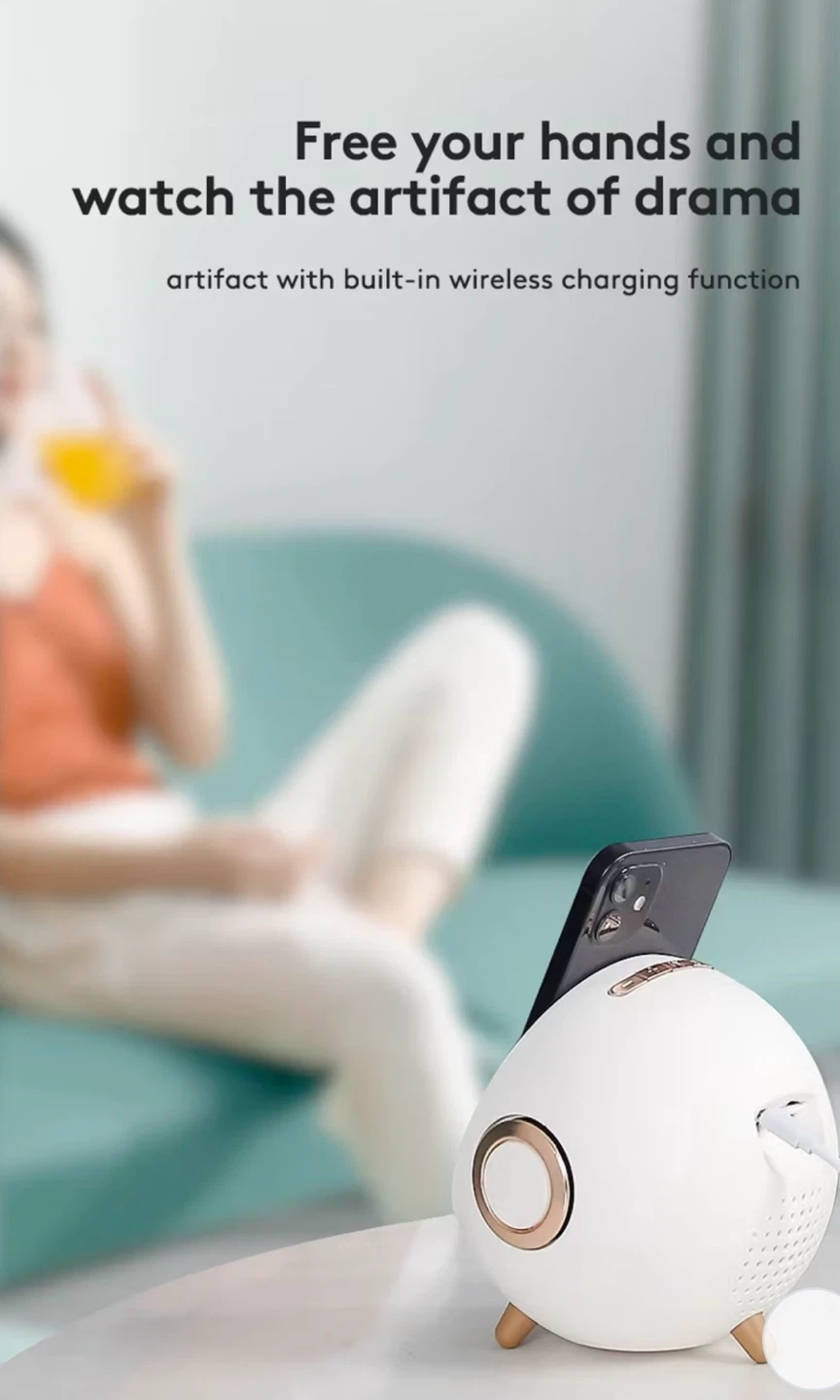 Portable Wireless Charging Bluetooth Speaker with Alarm Clock - photo 4