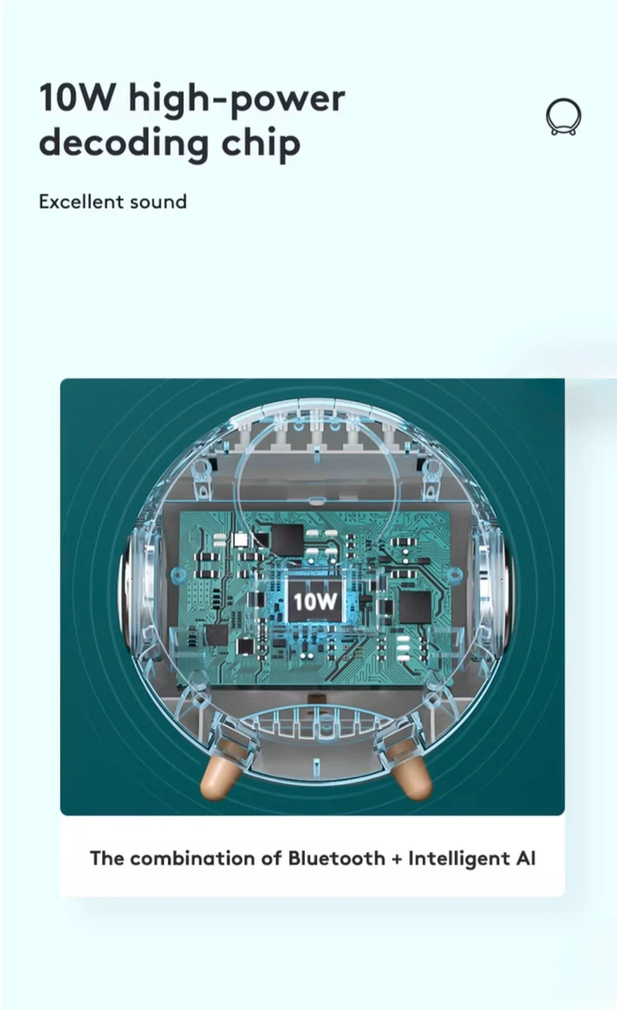 Portable Wireless Charging Bluetooth Speaker with Alarm Clock - photo 5