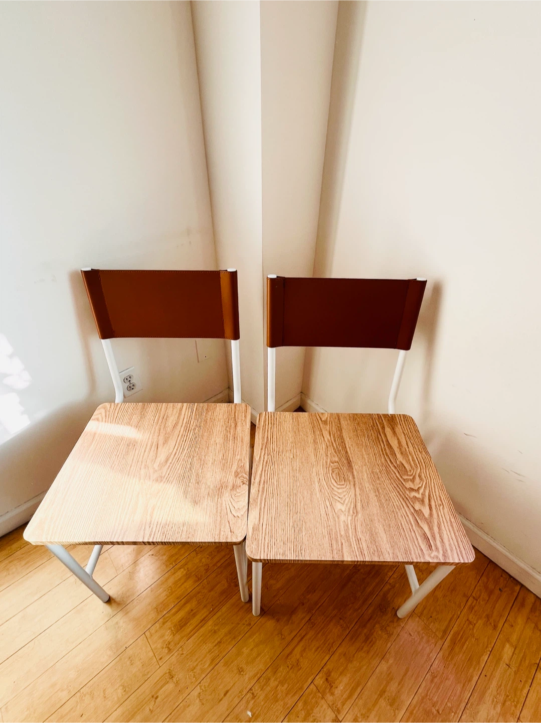 Set of 2 Wooden Chairs