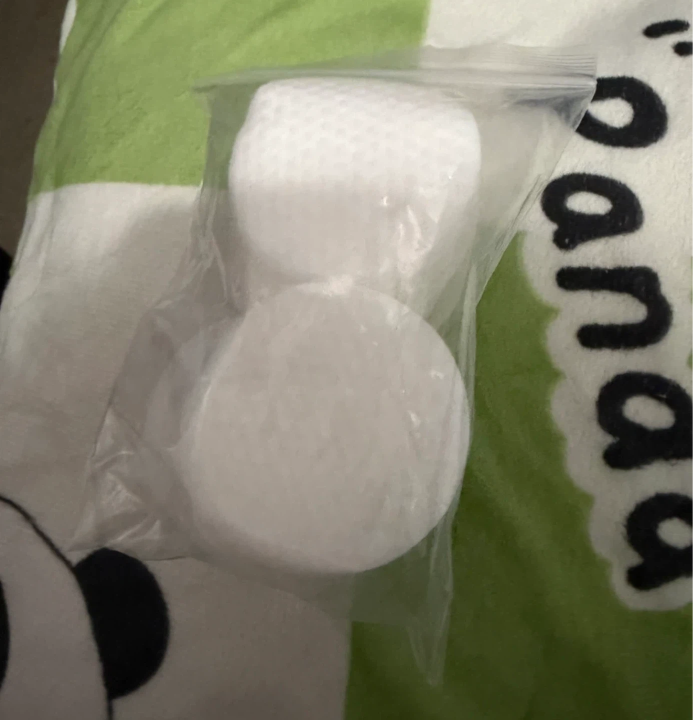 Two Round Cotton Facial Pads 🏈