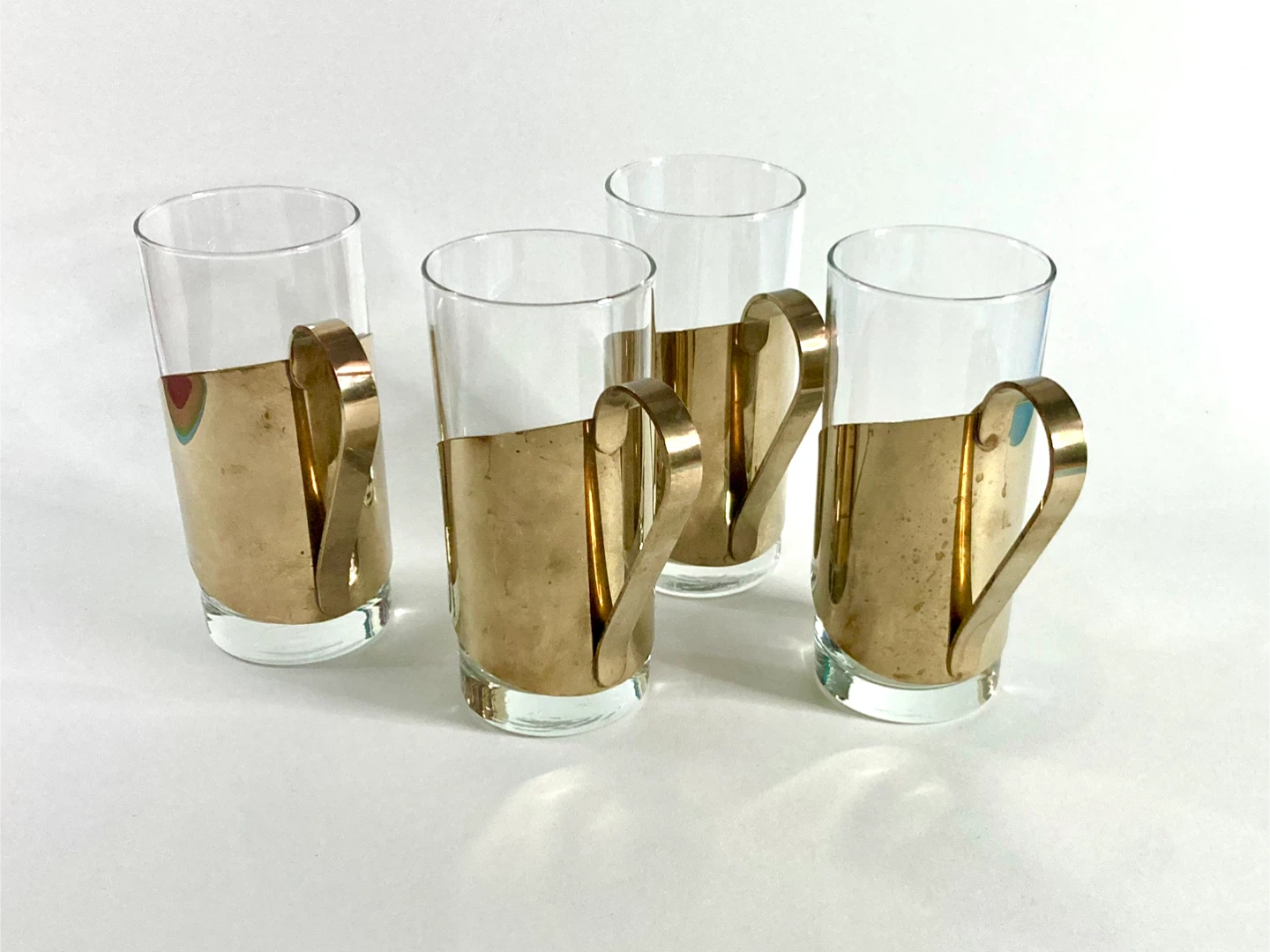 Set of 4 Vintage Danish MCM Hot Toddy Glasses