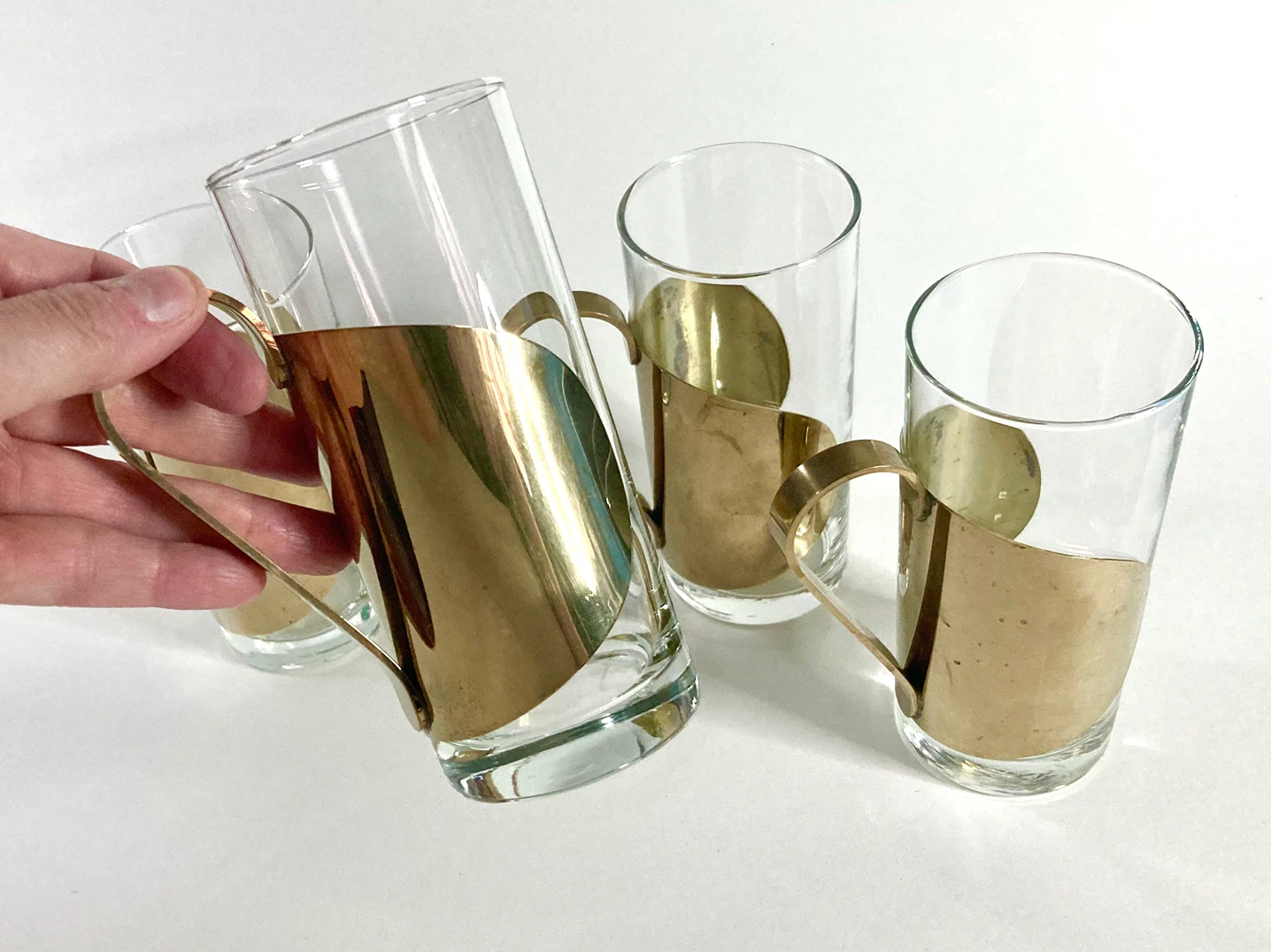 Set of 4 Vintage Danish MCM Hot Toddy Glasses - photo 4