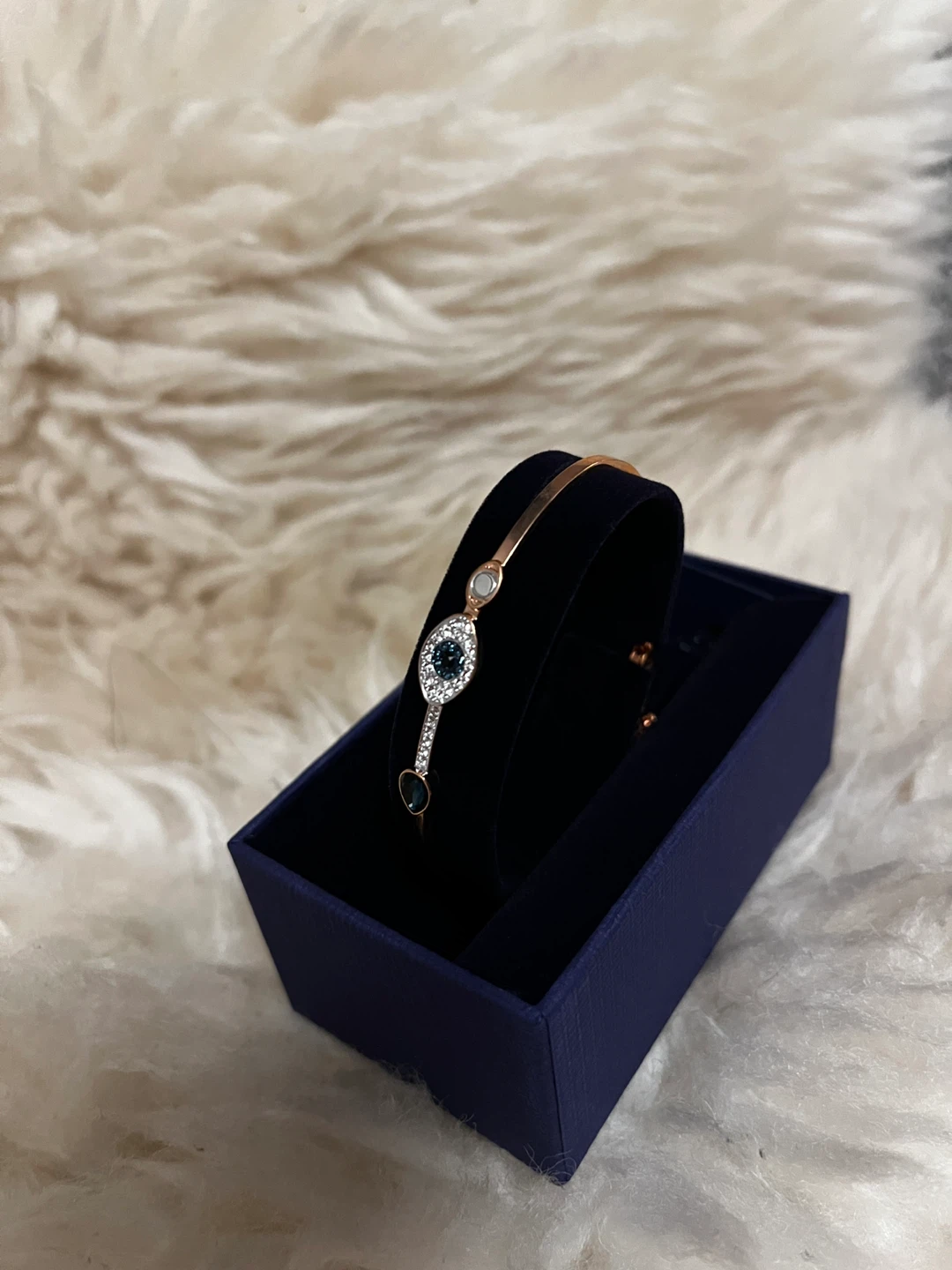 Swarovski Duo Evil Eye Bangle