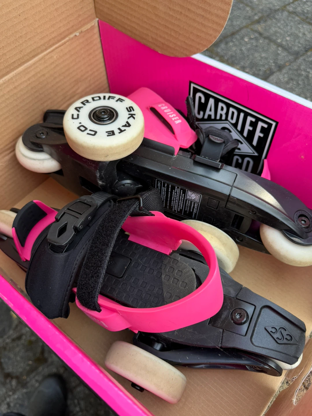 2 Pairs Cardiff Strap-On Roller Skates – Kids / Adjustable