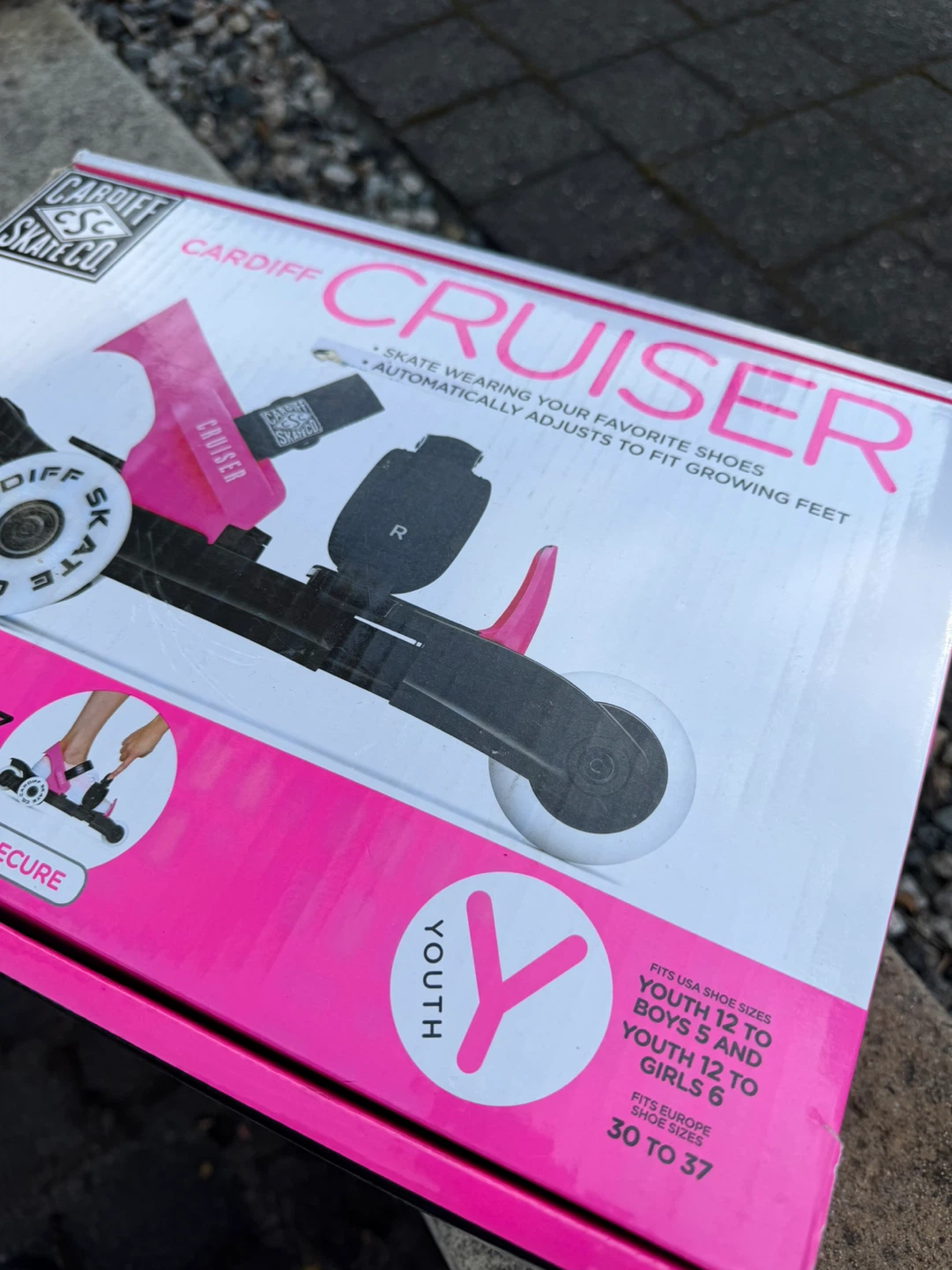 2 Pairs Cardiff Strap-On Roller Skates – Kids / Adjustable - photo 2