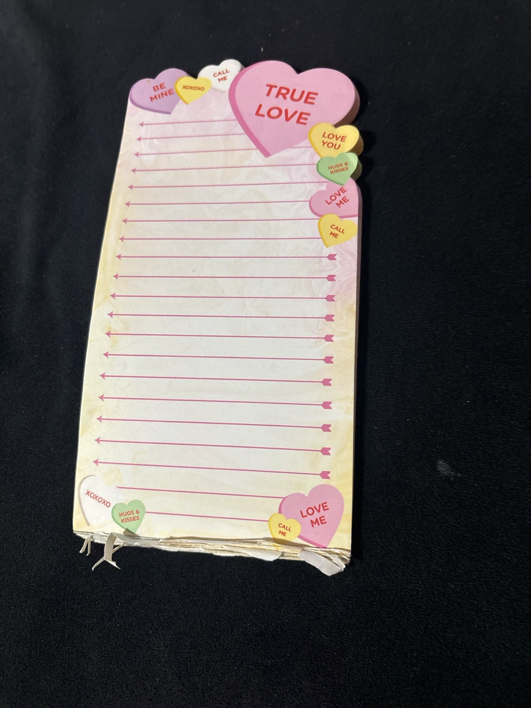 🏈Valentine Heart Themed Notepad