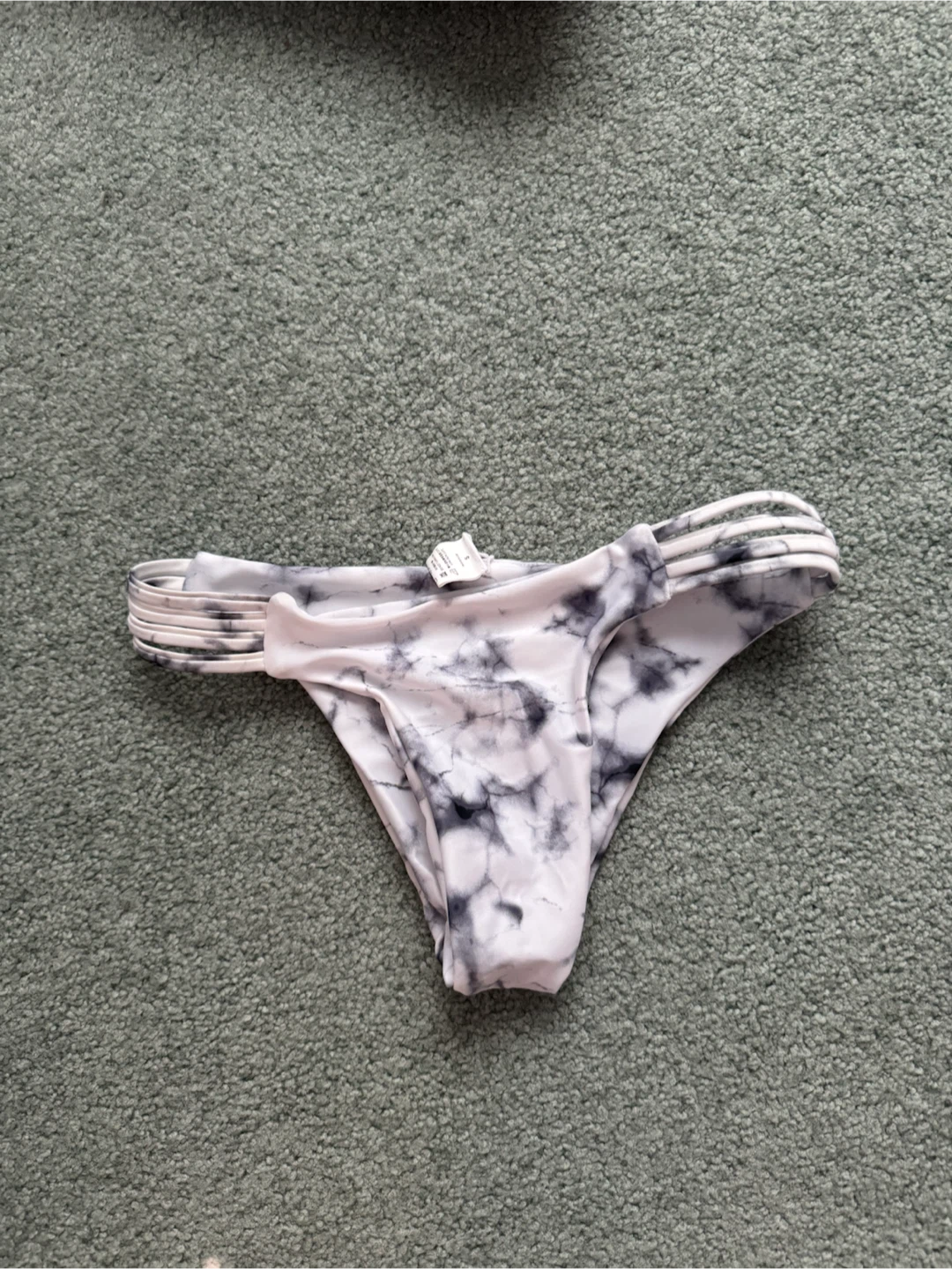 Marble Print Bikini Bottom - S