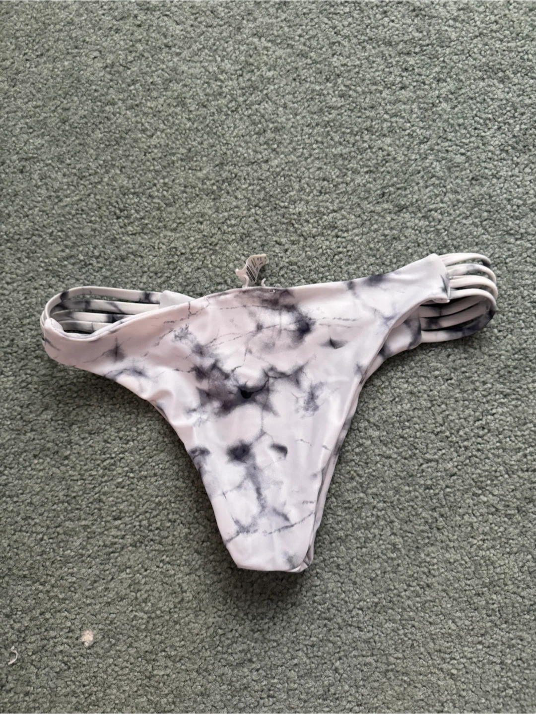 Marble Print Bikini Bottom - S - photo 2