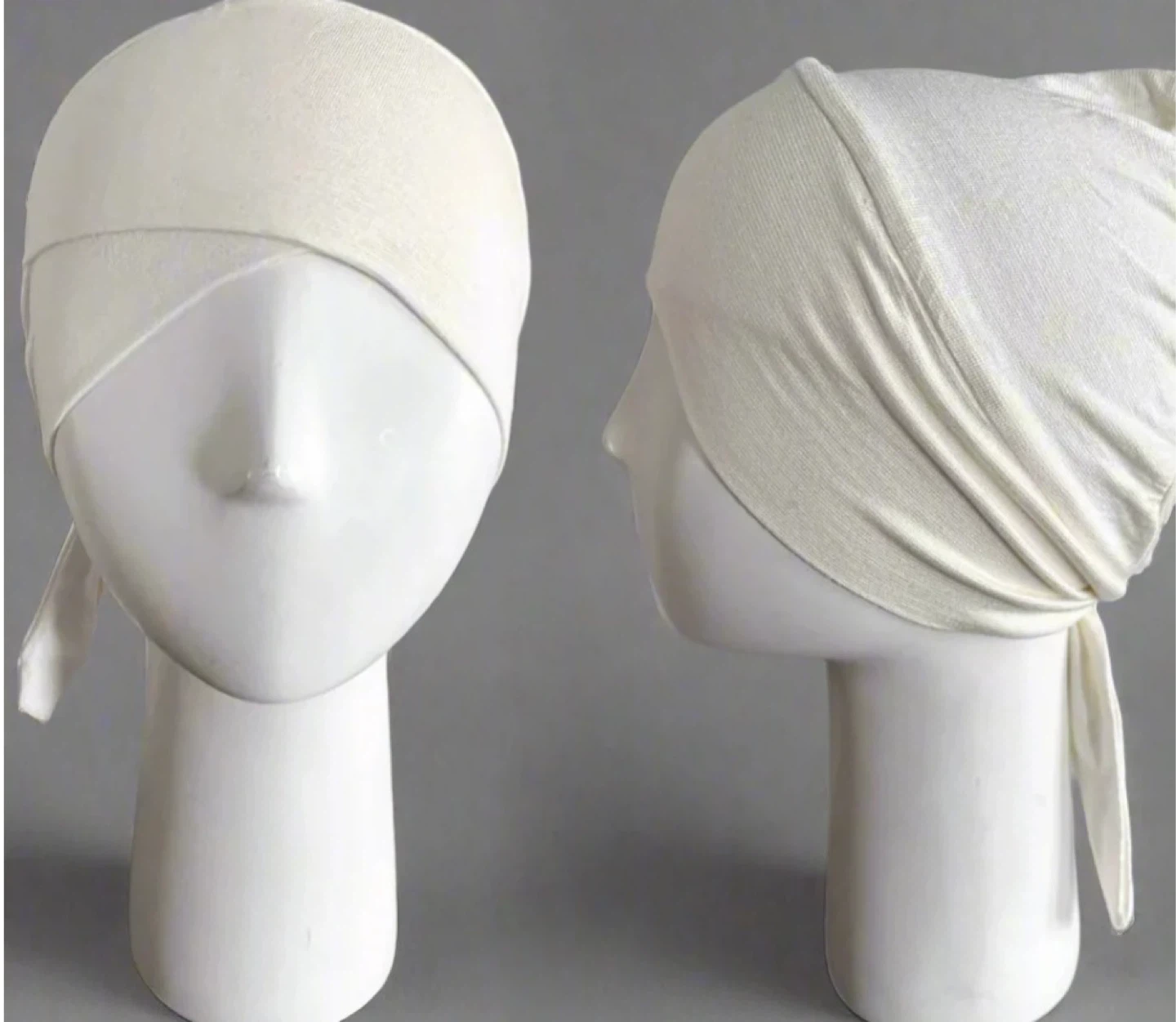 Off-White Crisscross Head Wrap