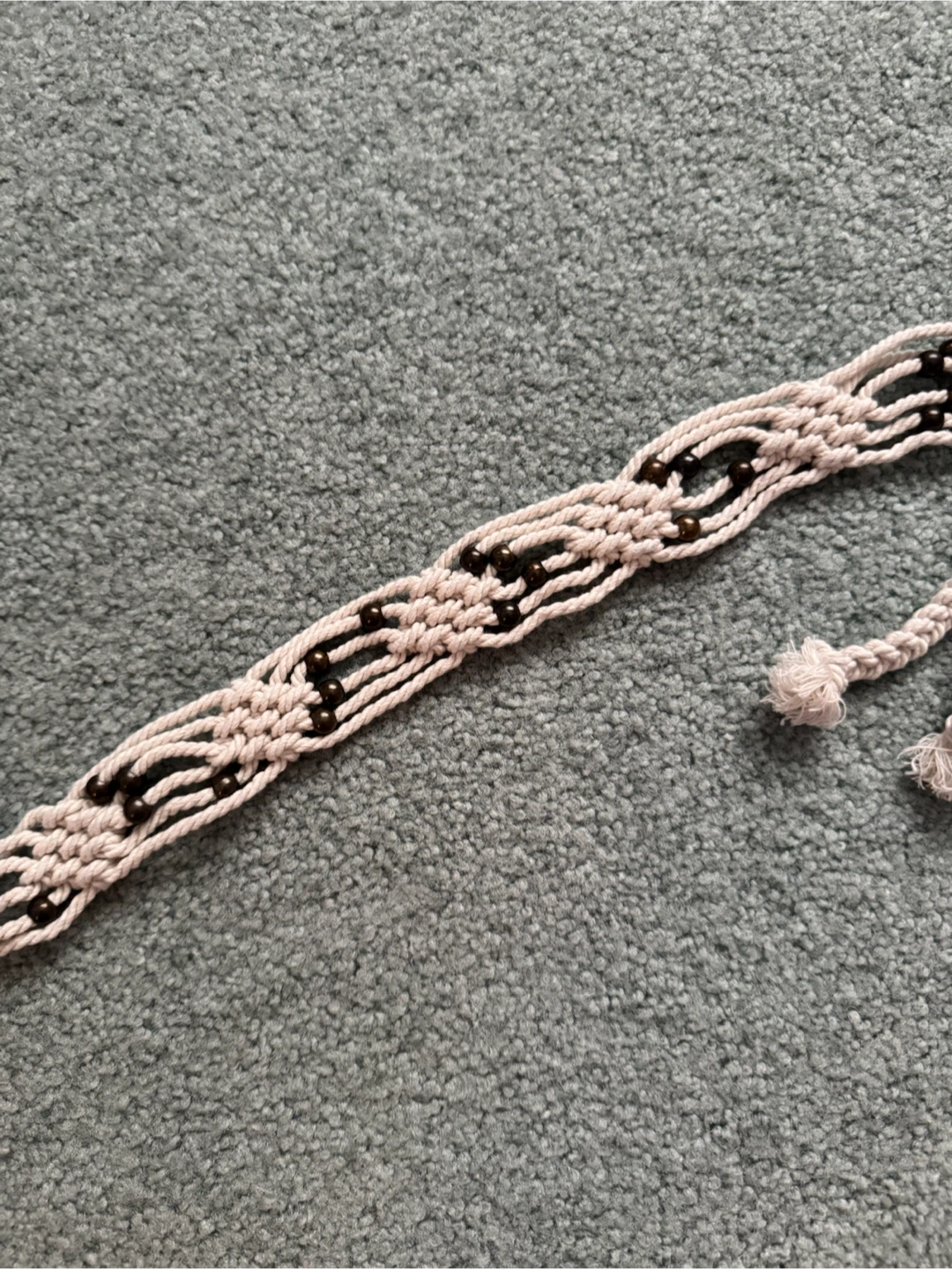 Macrame beaded belt - photo 2