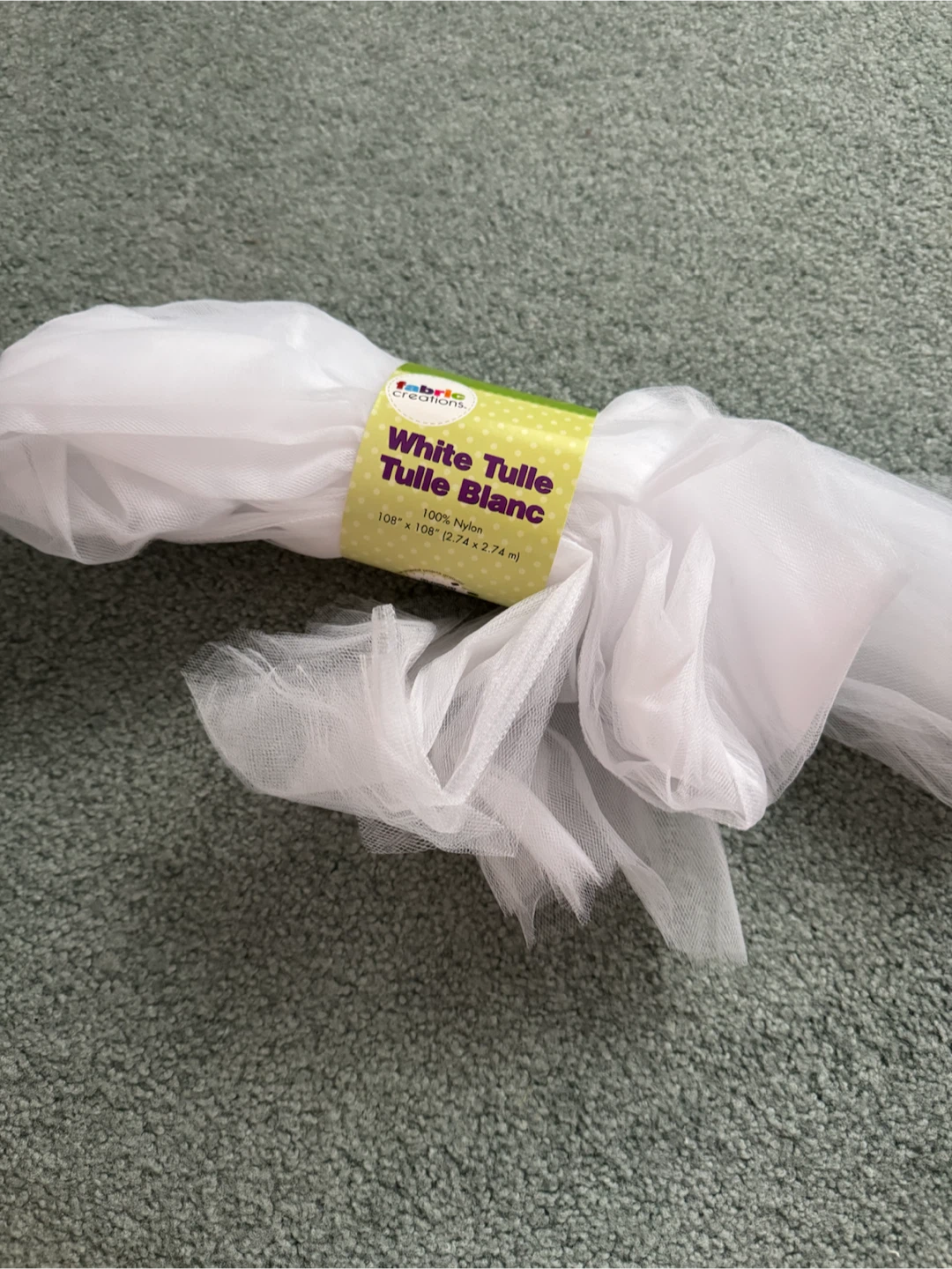 Fabric Creations White Tulle
