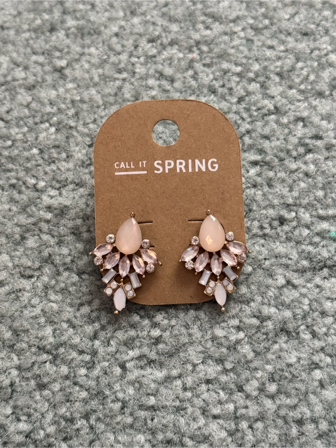 New Call It Spring Rhinestone Cluster Earrings