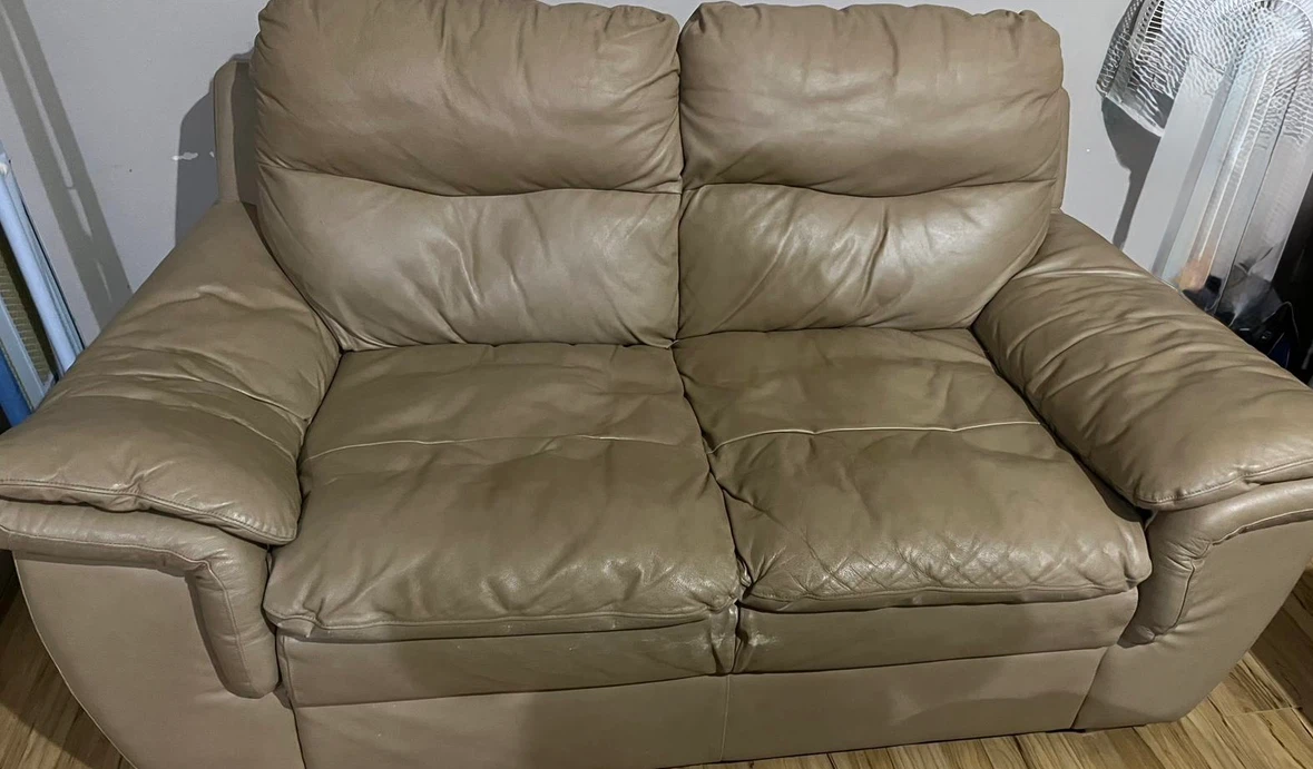 Beige Two-Seater Sofa - photo 2