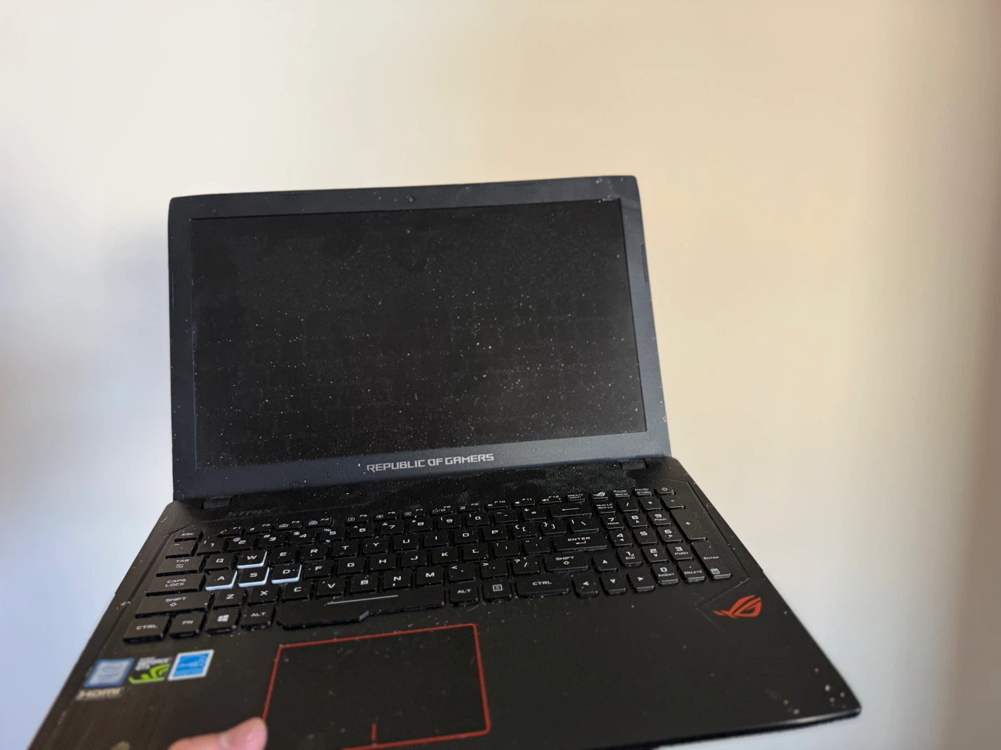 Parts only Asus GL553V laptop computer