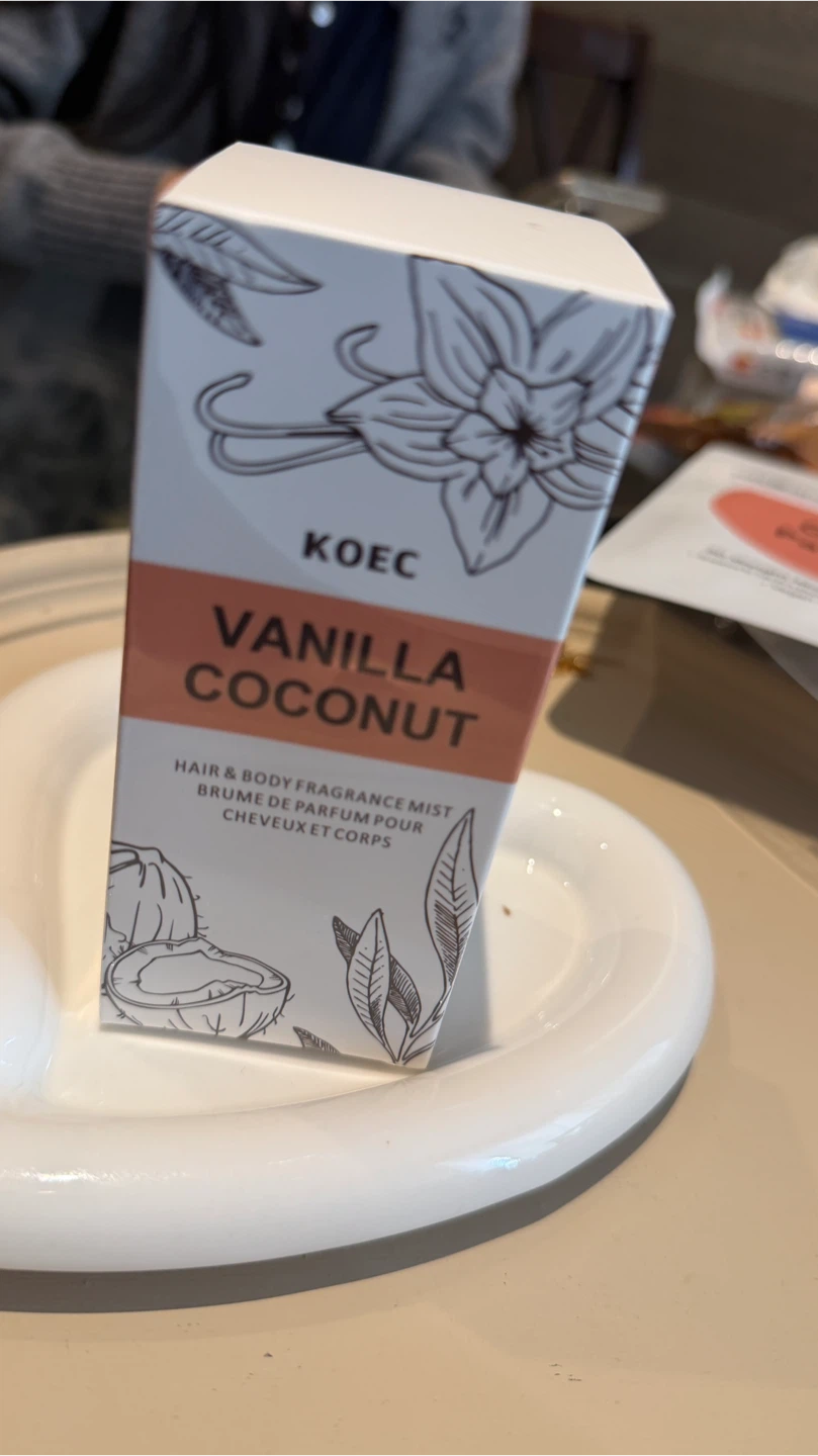 KOEC Vanilla Coconut Hair & Body Fragrance Mist