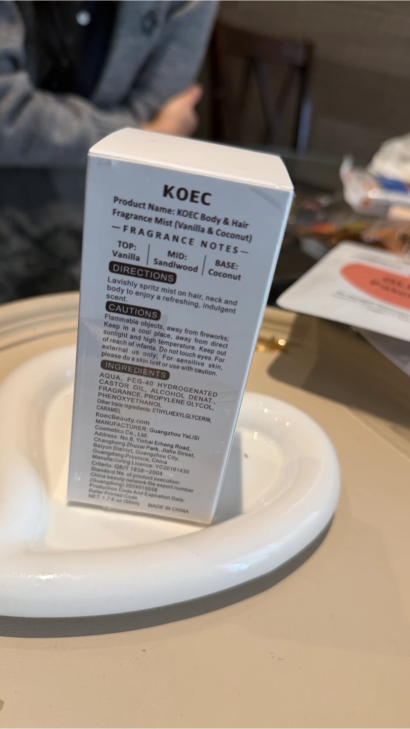 KOEC Vanilla Coconut Hair & Body Fragrance Mist - photo 2