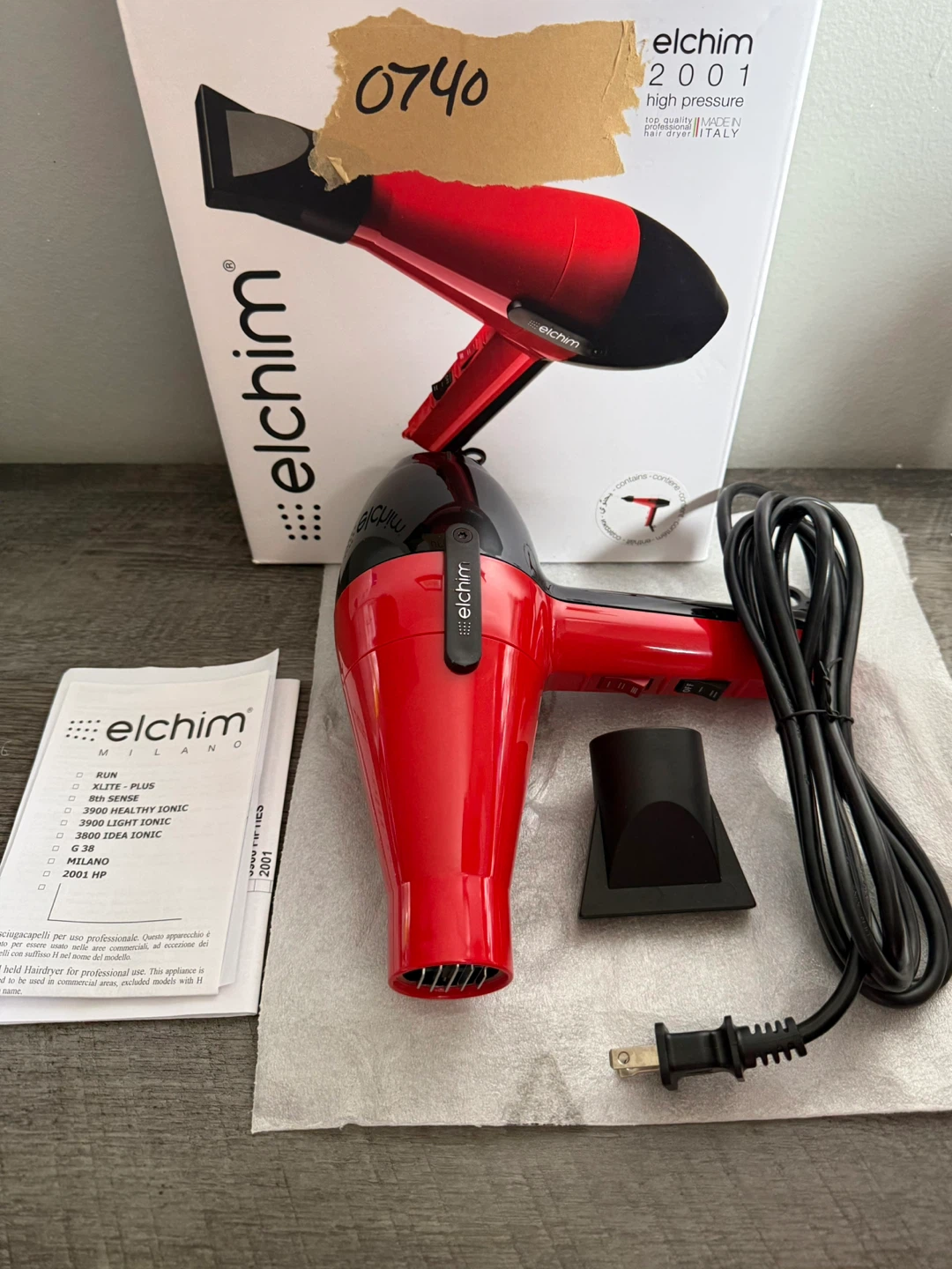 Elchim 2001 High Pressure Professional Hair Dryer