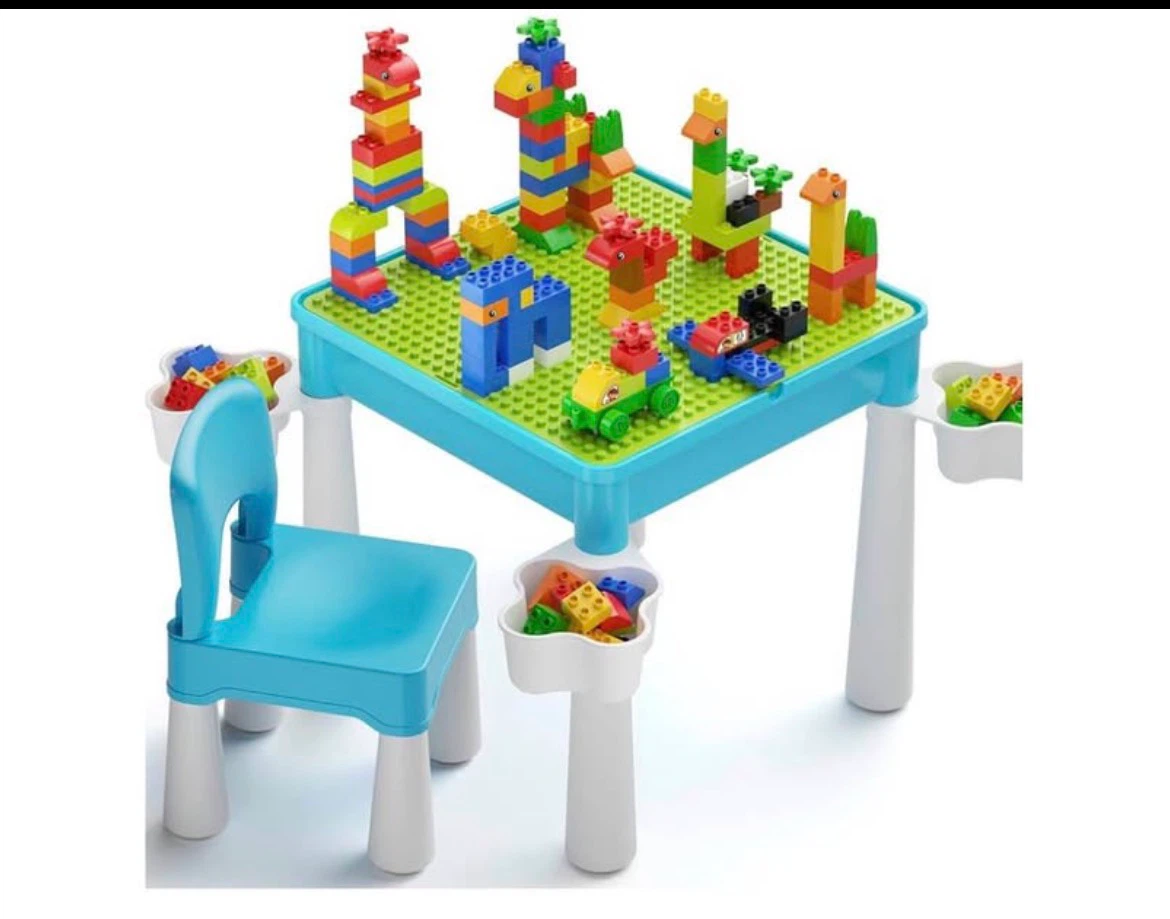 Play and Build Multi-Activity Table with Chair