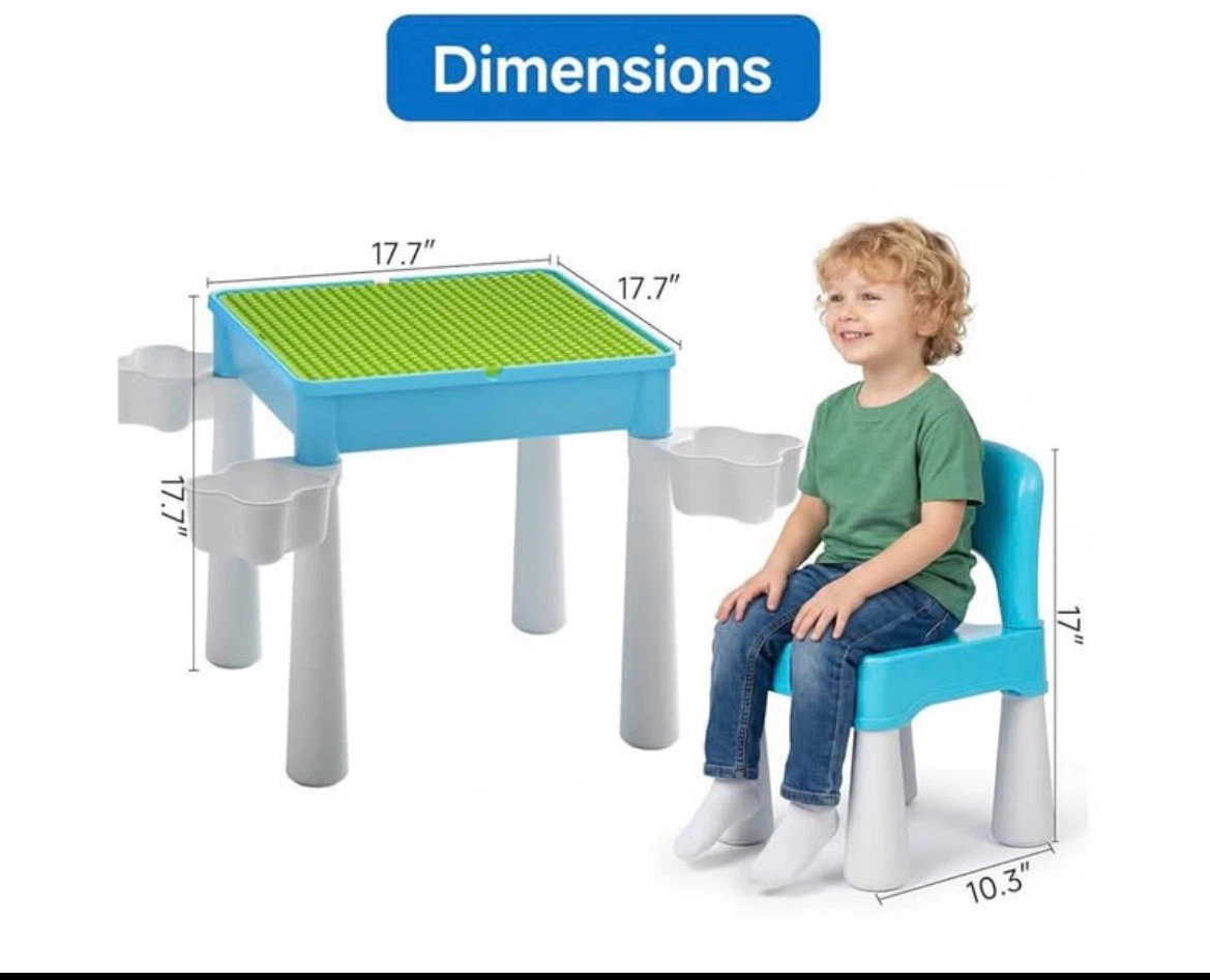Play and Build Multi-Activity Table with Chair - photo 2