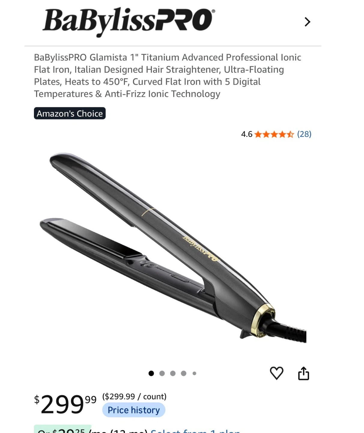 BaBylissPRO Glamista Hair Straightener - photo 4