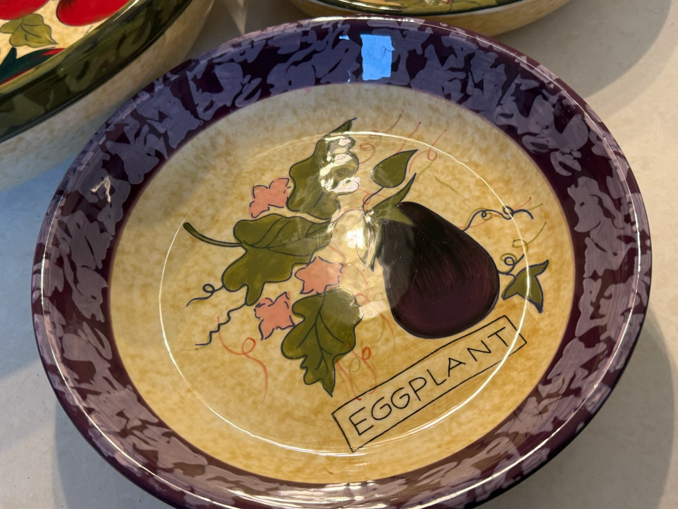 Set of 3 Vegetable Themed Serving Bowls - photo 4
