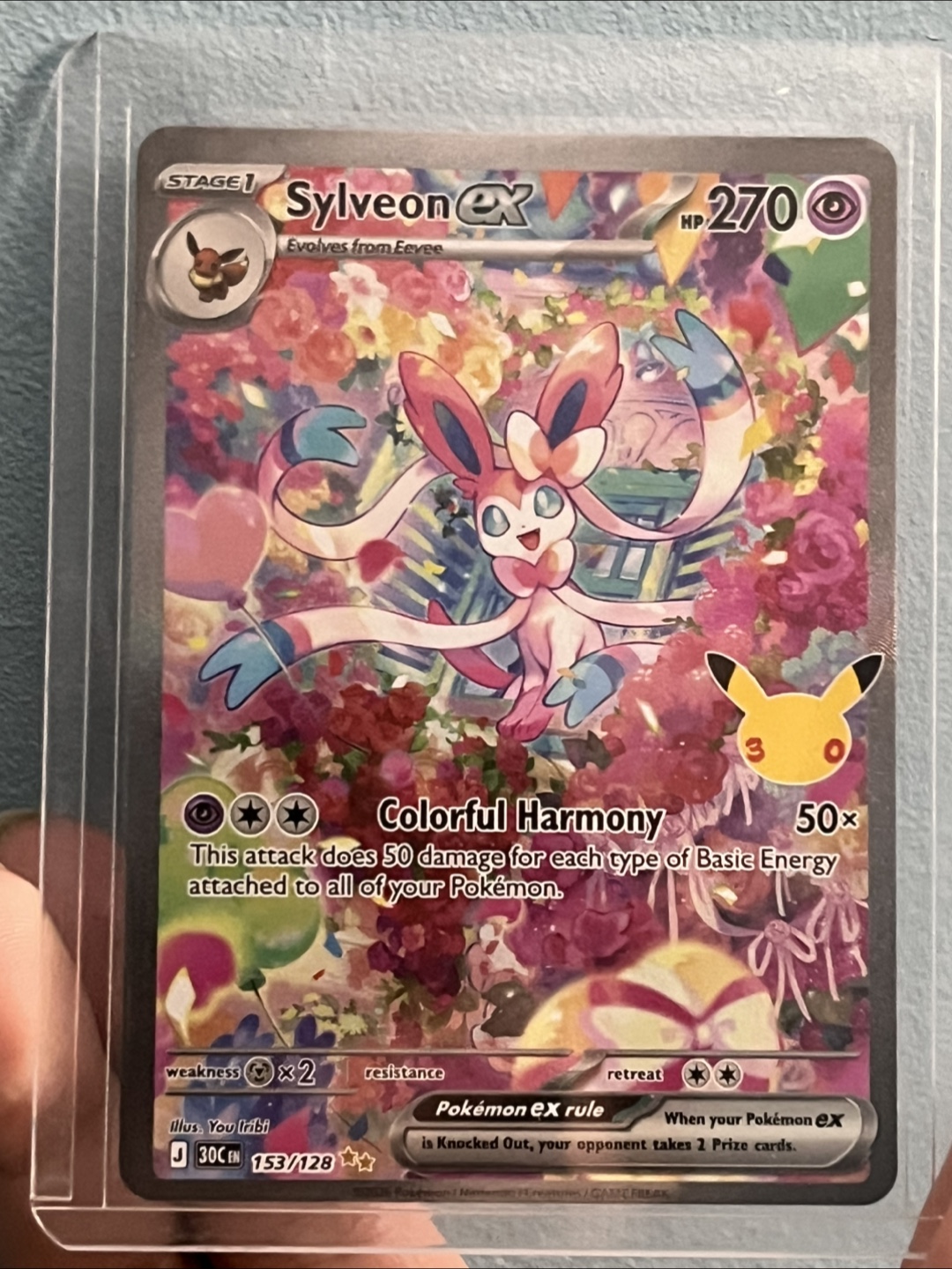 Pokemon Sylveon ex 153/128 Card