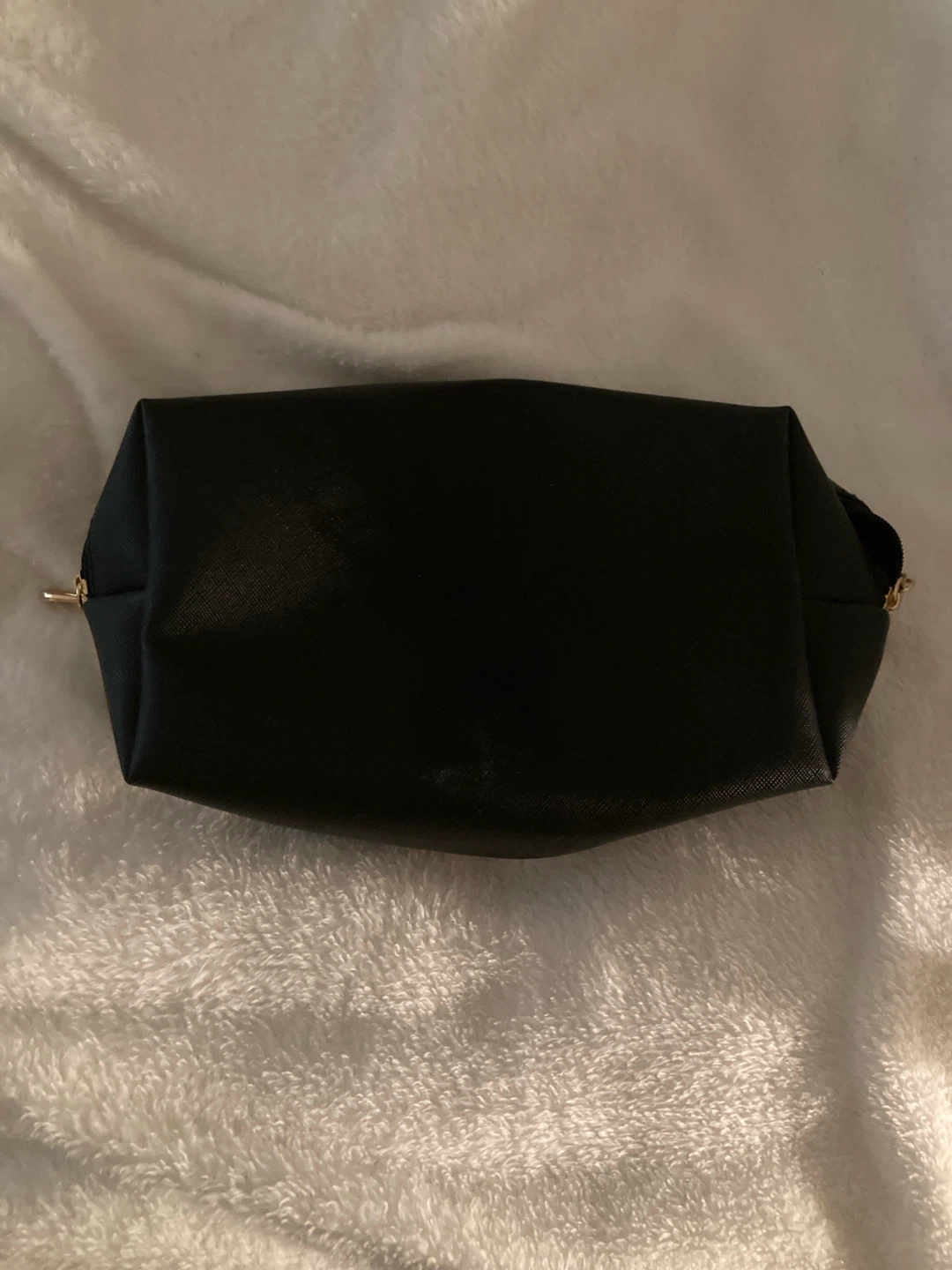 black makeup bag