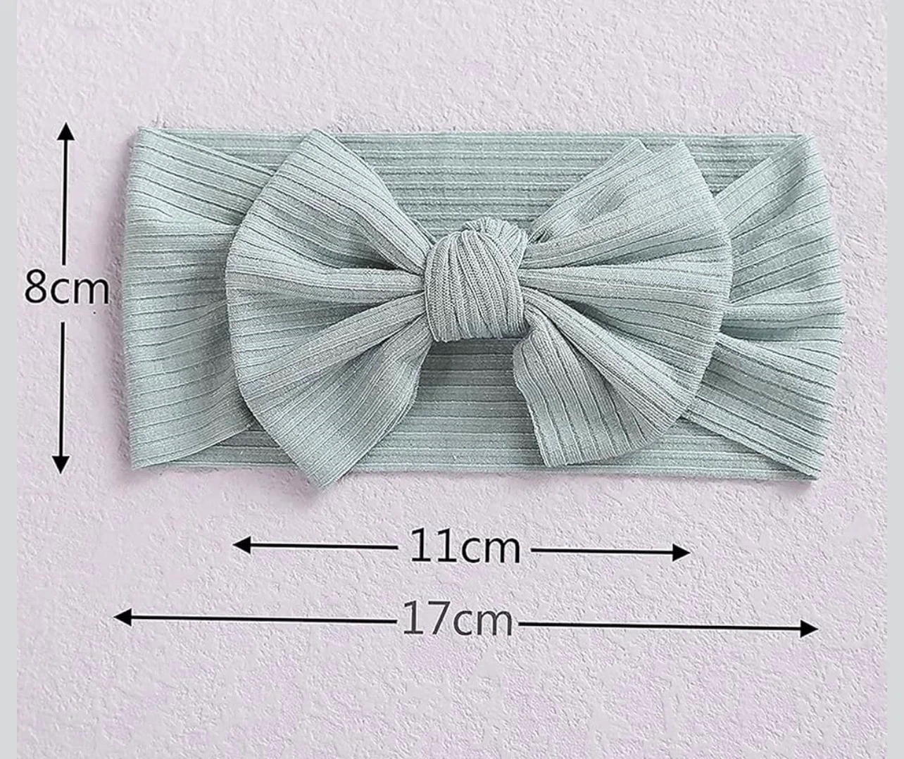 Set of 12 Baby Girl Bow Headbands - photo 2
