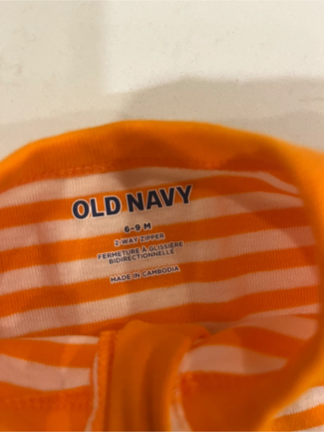 Old Navy pumpkin costume and  footed sleeper 6-9M - photo 3