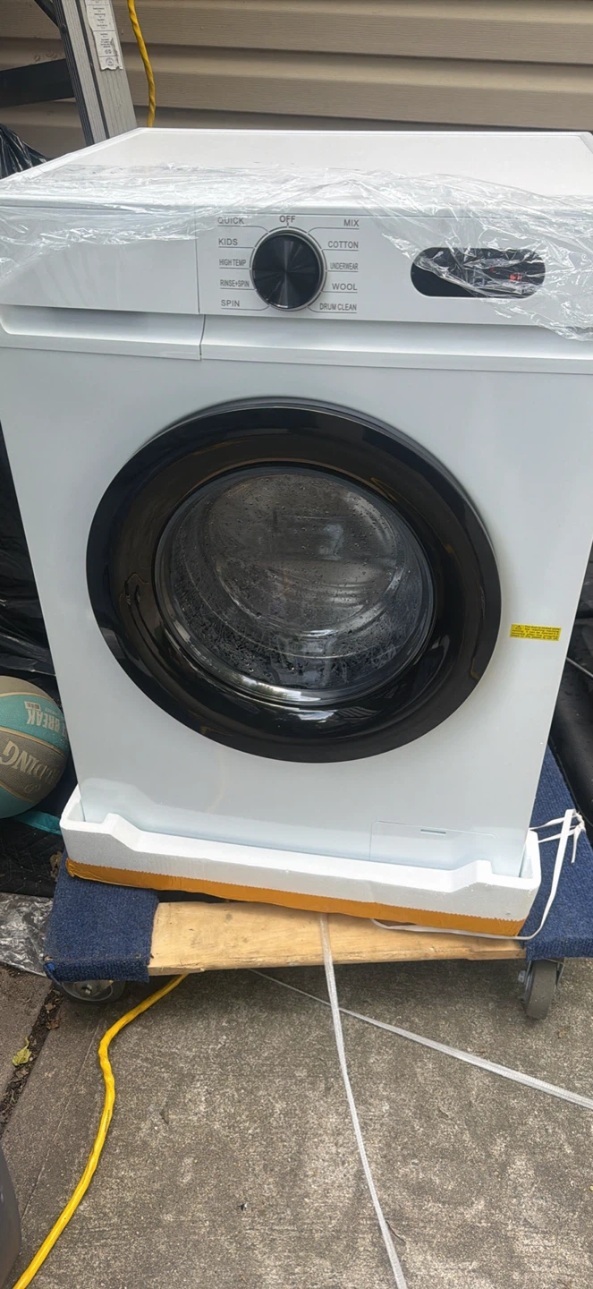 White Front Load Washing Machine