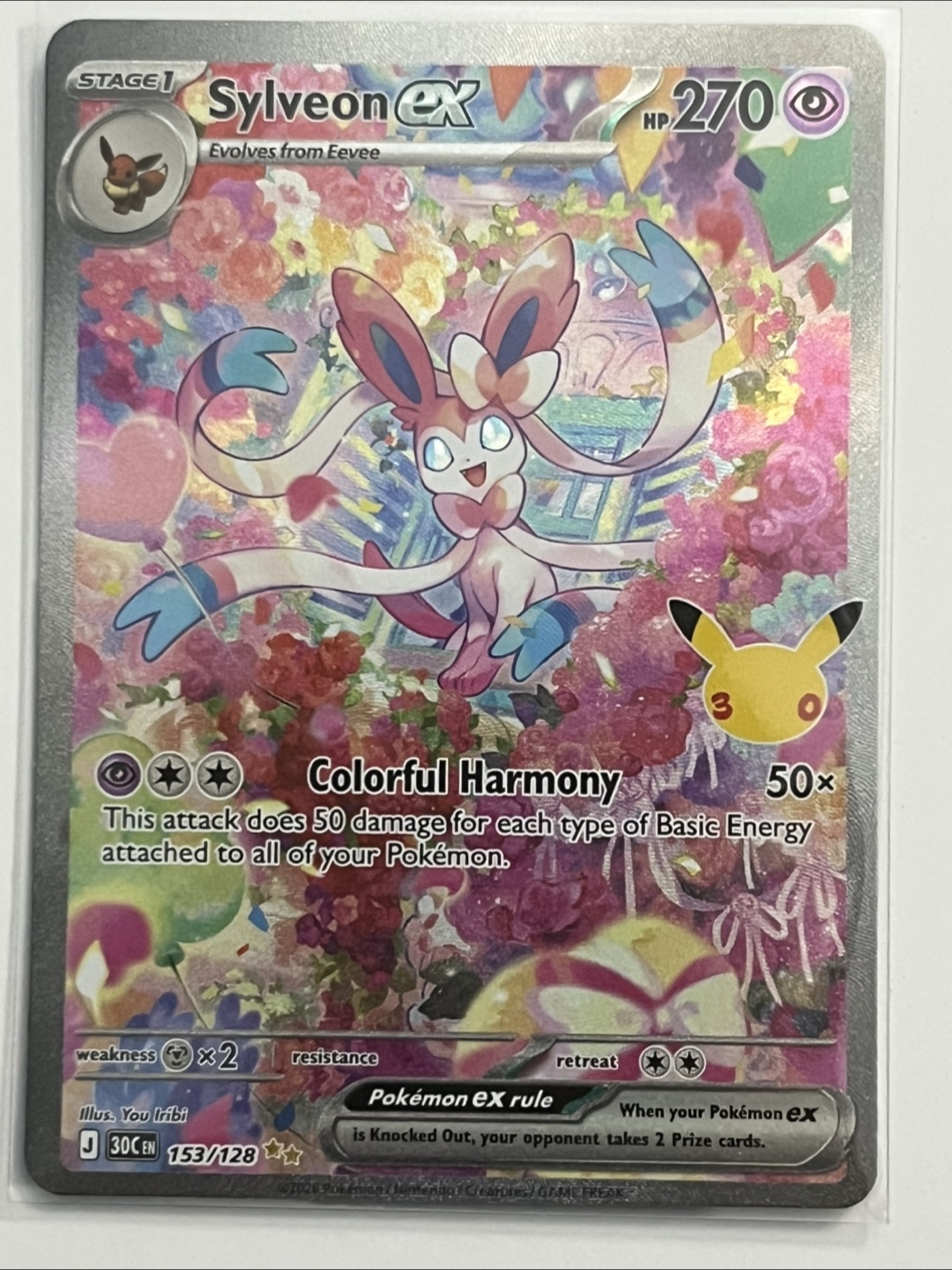 Pokemon Sylveon ex 153/128 Card - photo 3