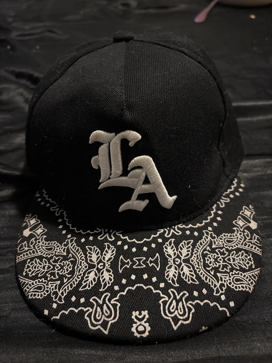Black LA Baseball Cap