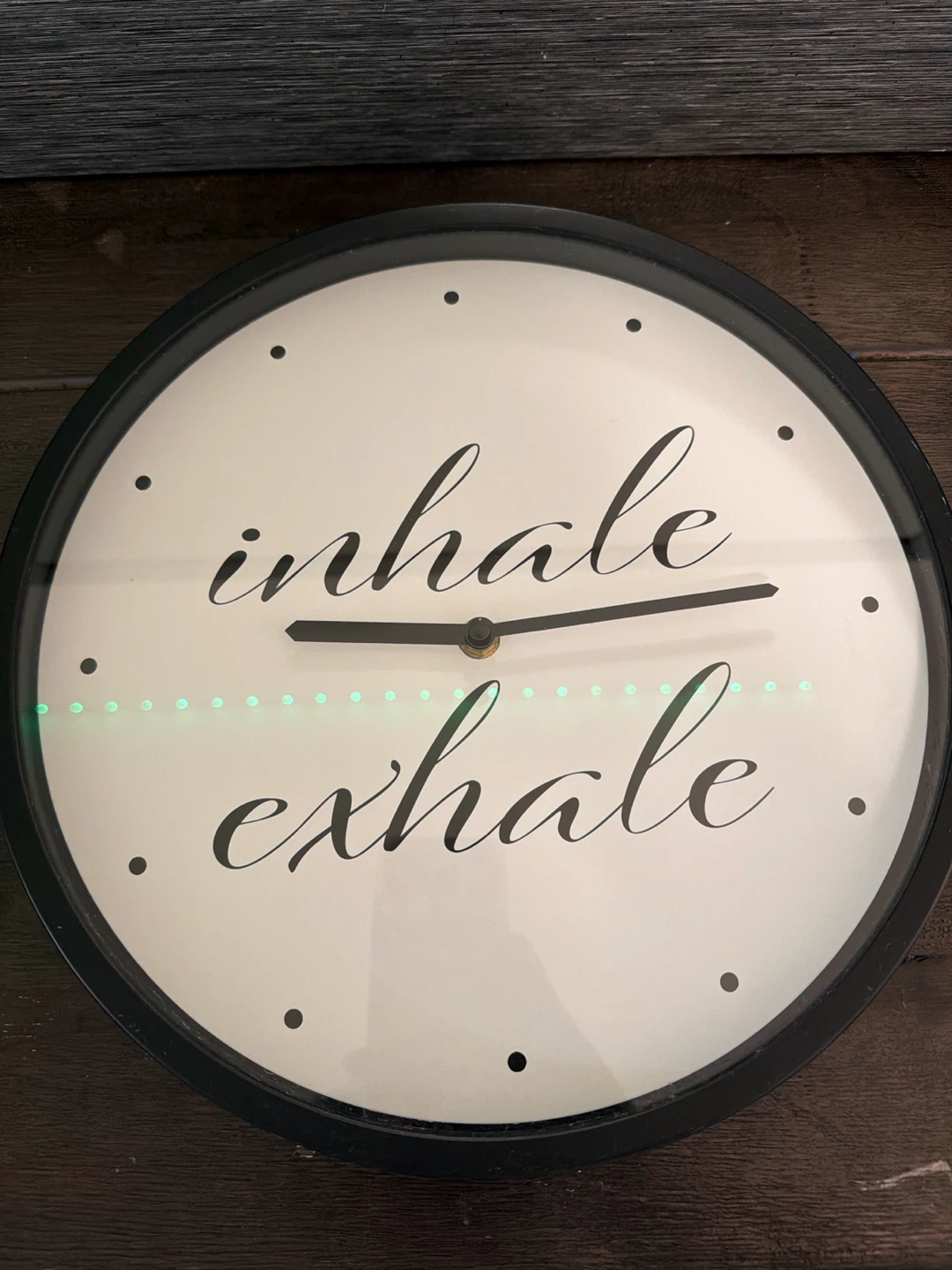 🏈 Inhale Exhale wall clock