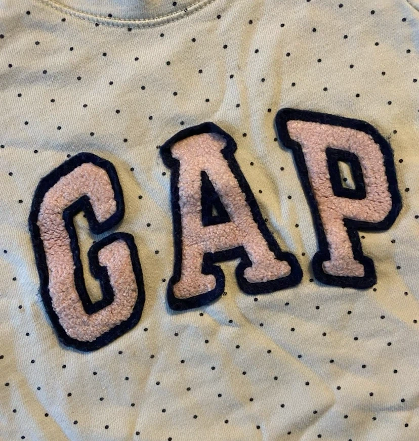 🏈 EUC Baby GAP Toddler Polka Dot Sweatshirt Size 4 - photo 2