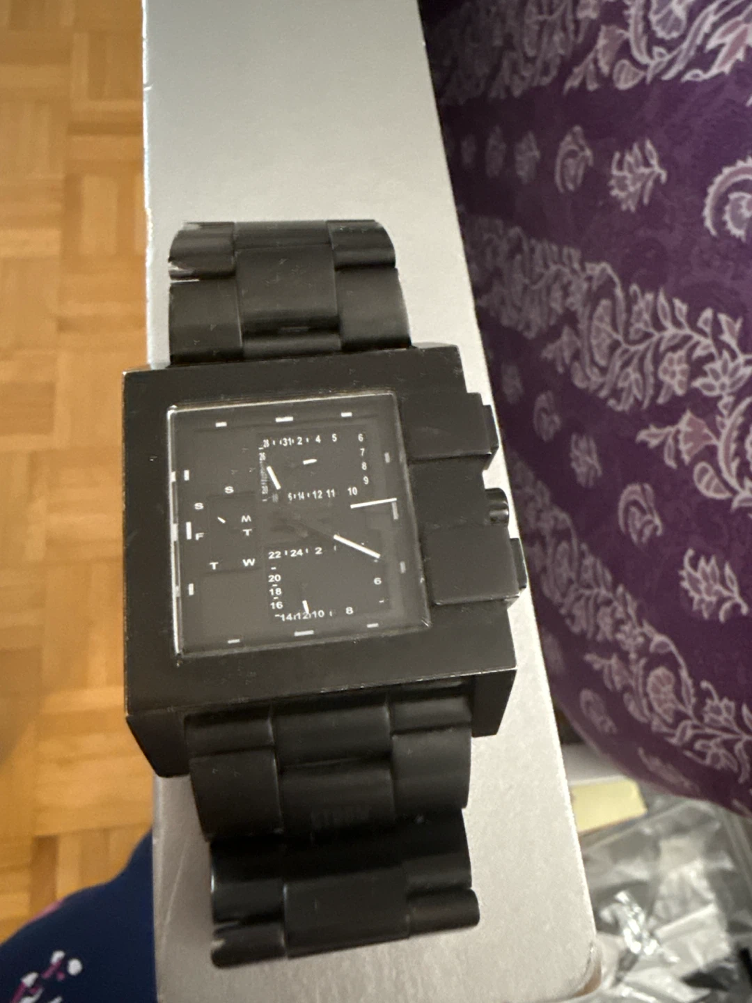 Storm London Black Square Watch