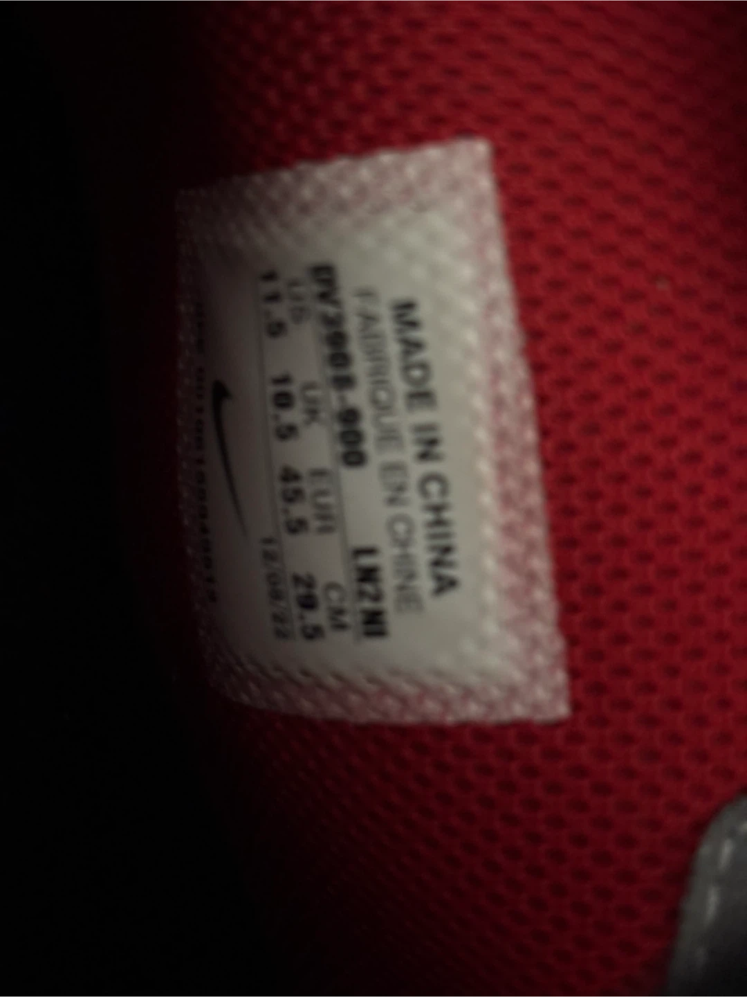 Nike Air Force 1 Mid Grey Red Size 11.5 - photo 4