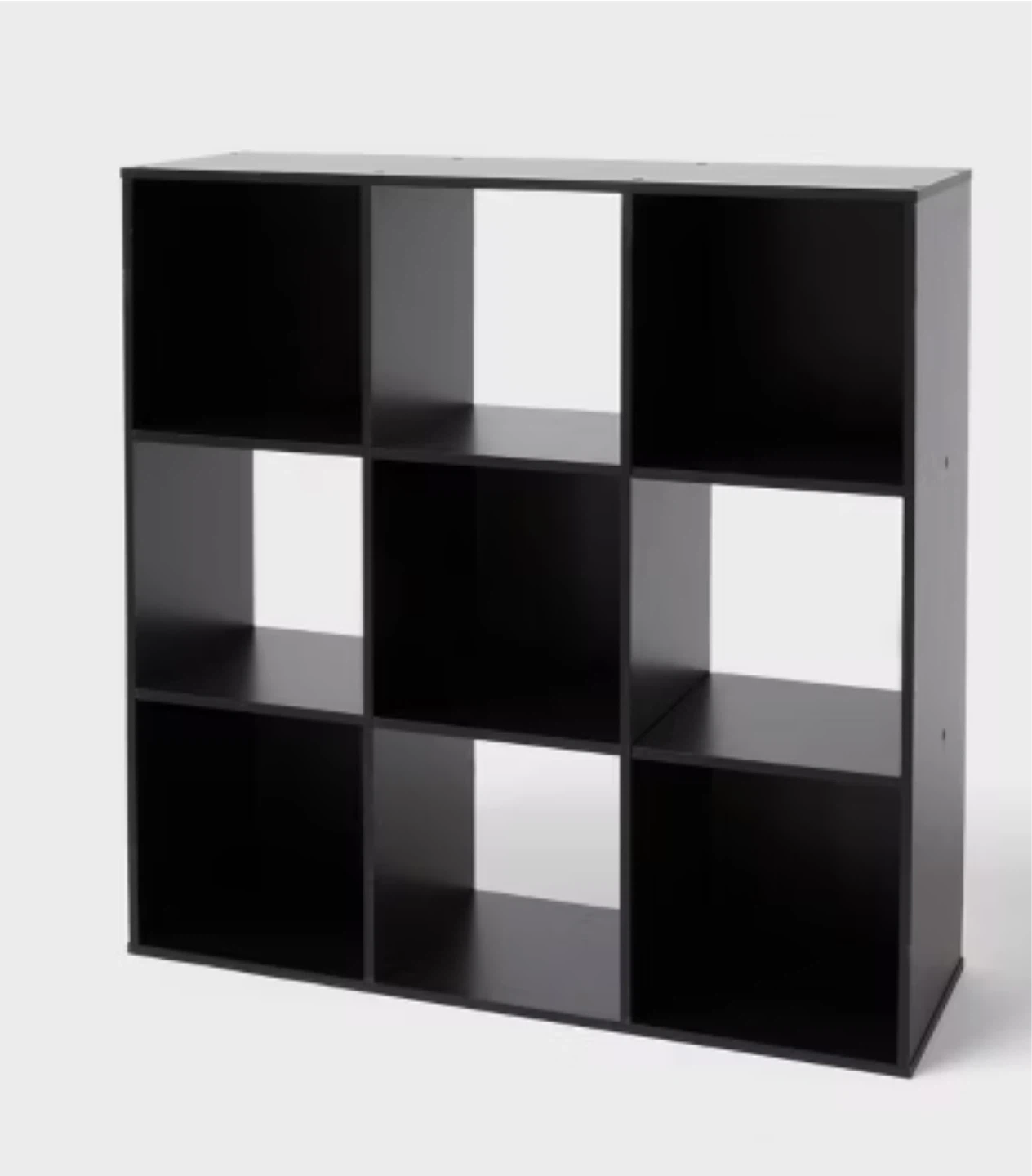 Black 9-Cube Storage Organizer Shelf