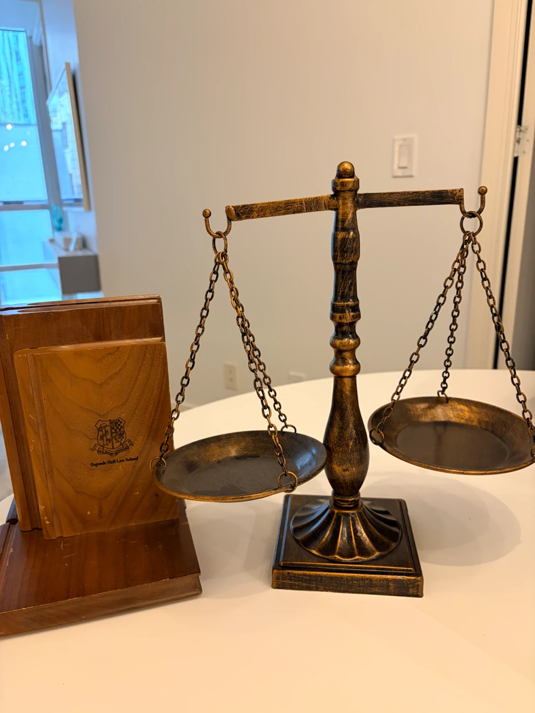 Free Legal-Themed Office Décor – Scales & Osgoode Bookends