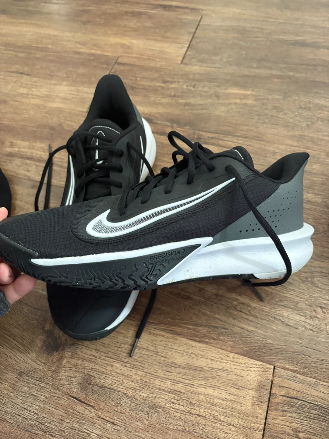 Nike Precision 7 Men's Basketball Shoes Black - photo 2
