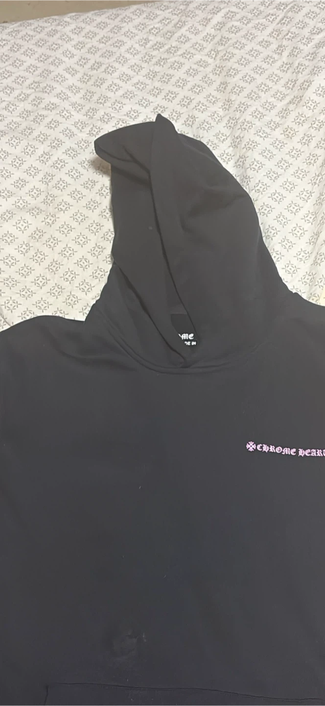 Chrome Hearts Black and Pink Hoodie
