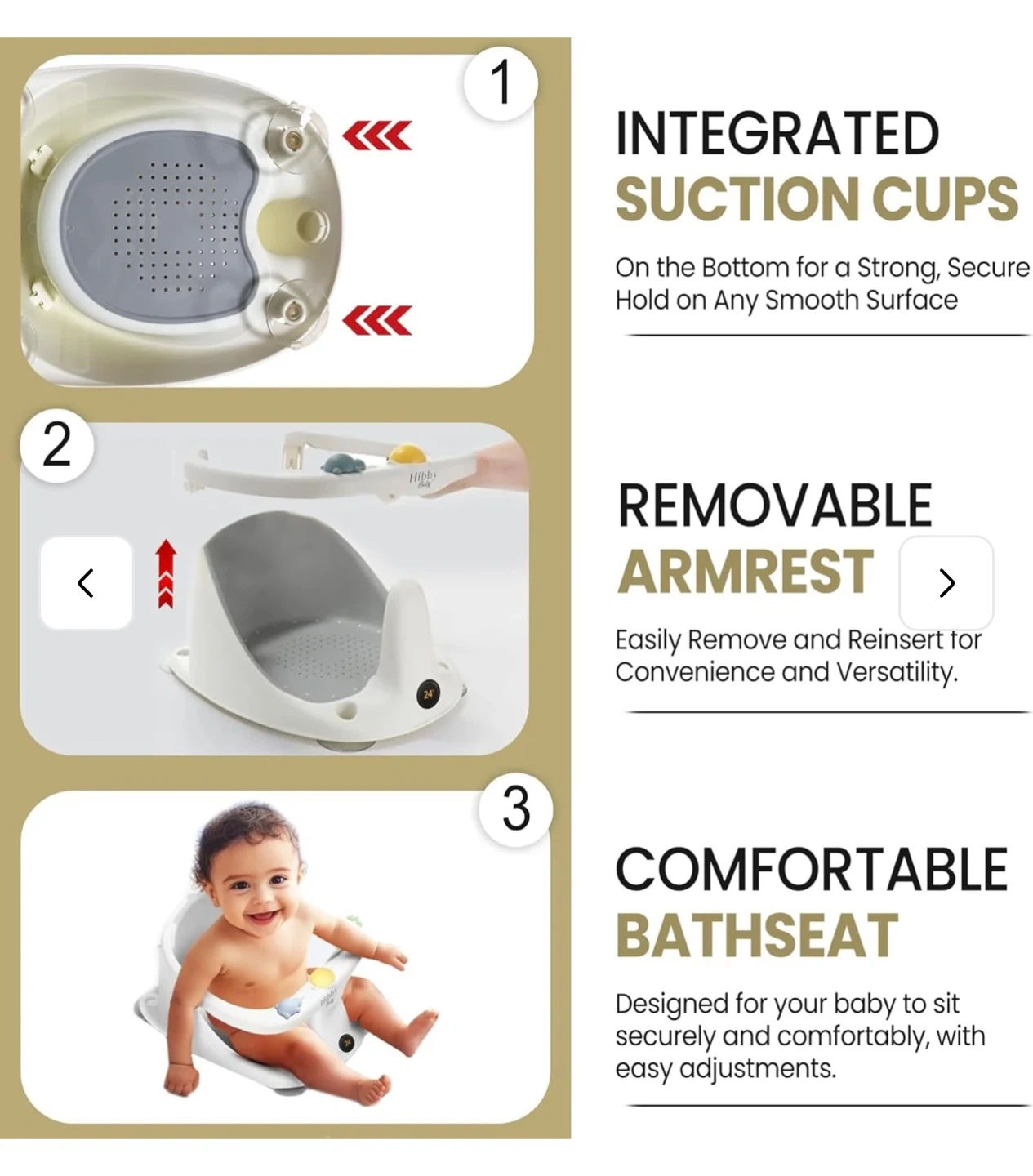 Hibby Baby Bath Seat and Accessories - photo 4